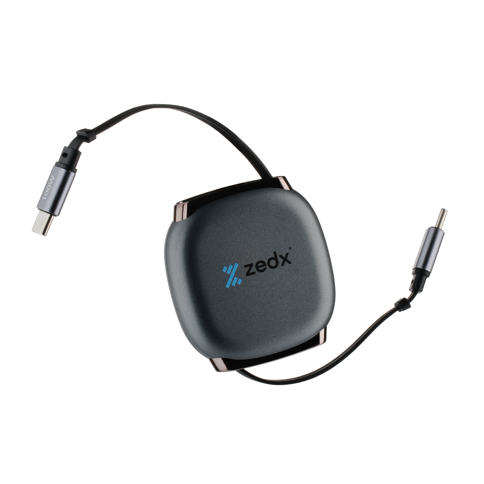 Zedx ZE-03 100W Fast Charging Retractable Data Cable