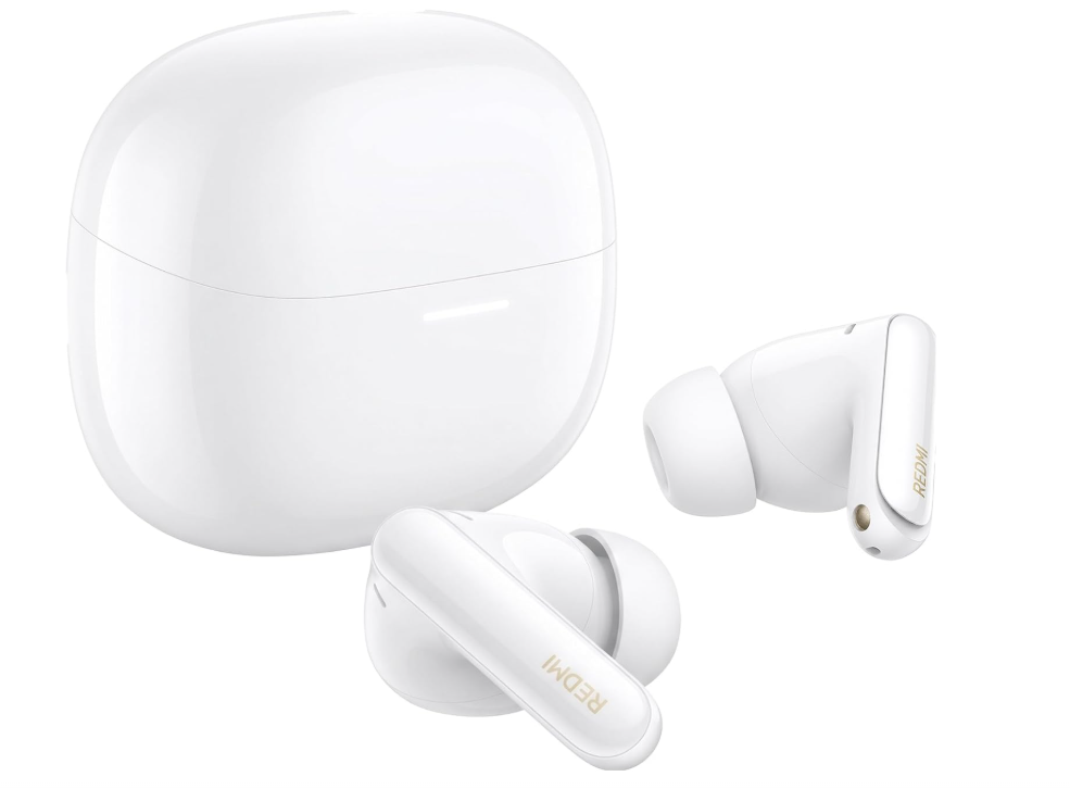 Xiaomi REDMI Buds 8 Pro-True Wireless Bluetooth Earbuds in-ear, 55dB Active Noise Cancelling, Triple Driver, Hi-Res HiFi Sound, Dolby Audio, Up to 33 Hours Battery Life, Bluetooth 5.4, IP54, White