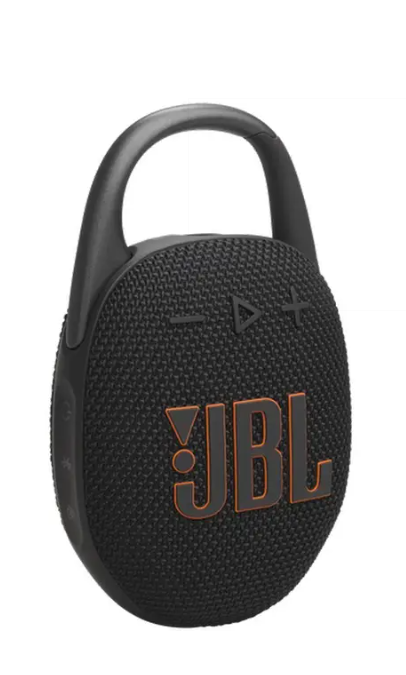 JBL CLIP5 Bluetooth Speaker, USB C Charging, IP67, Dust-Proof, Waterproof, App Friendly, Carabiner Structure, Passive Heater, Portable, Black