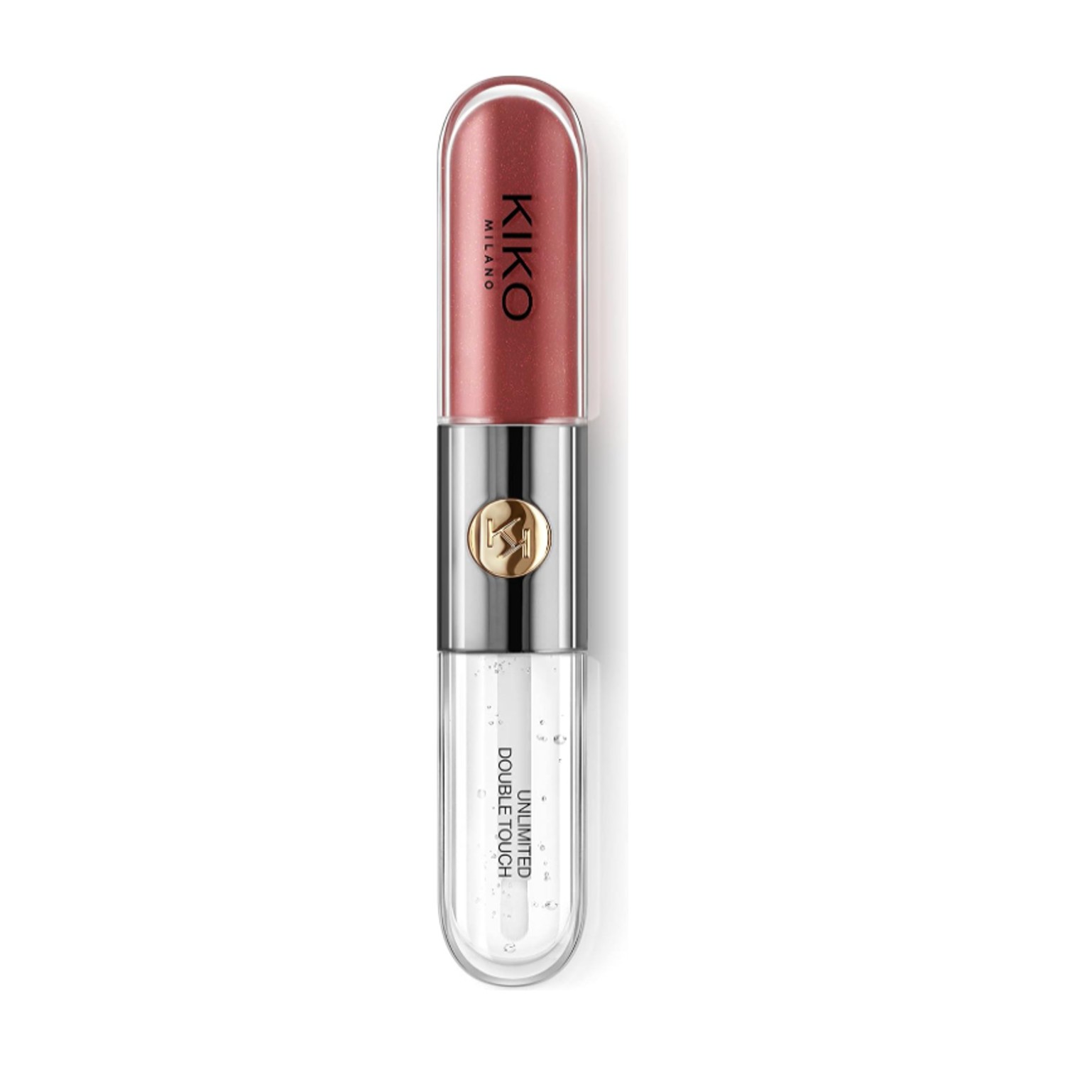 KIKO Milano Unlimited Double Touch 108, Liquid Lipstick With A Bright Finish In A Two-Step Application. Lasts Up To 12 Hours. No-Transfer Base Colour - 108