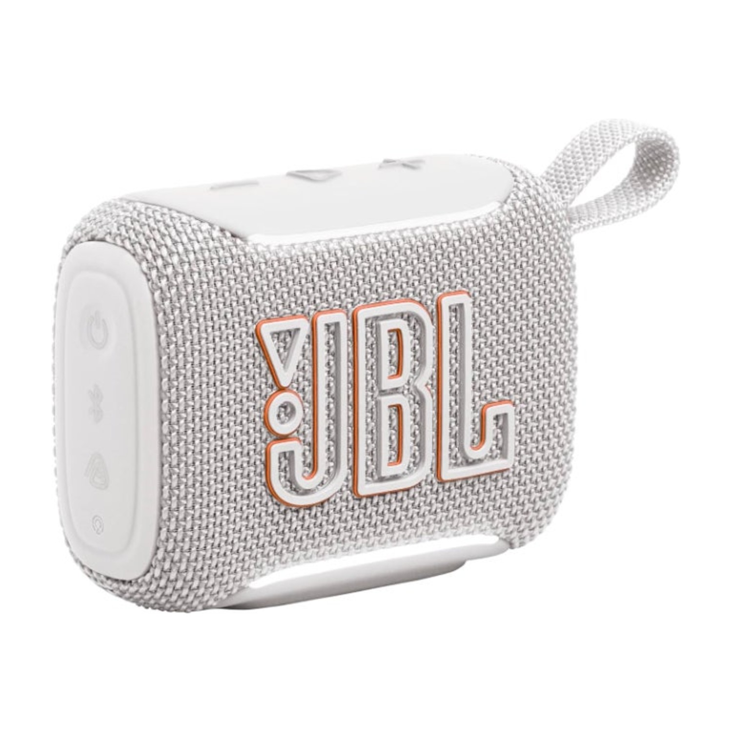 سماعات بلوتوث محمولة من JBL Go 5 مع إضاءة للحواف المحيطة، مقاومة للماء والغبار IP68، وقت تشغيل 10H، اقتران ستيريو AirTouch، Auracast™، صوت USB - C بدون فقد – مضغوط ومقاوم للسقوط، أبيض