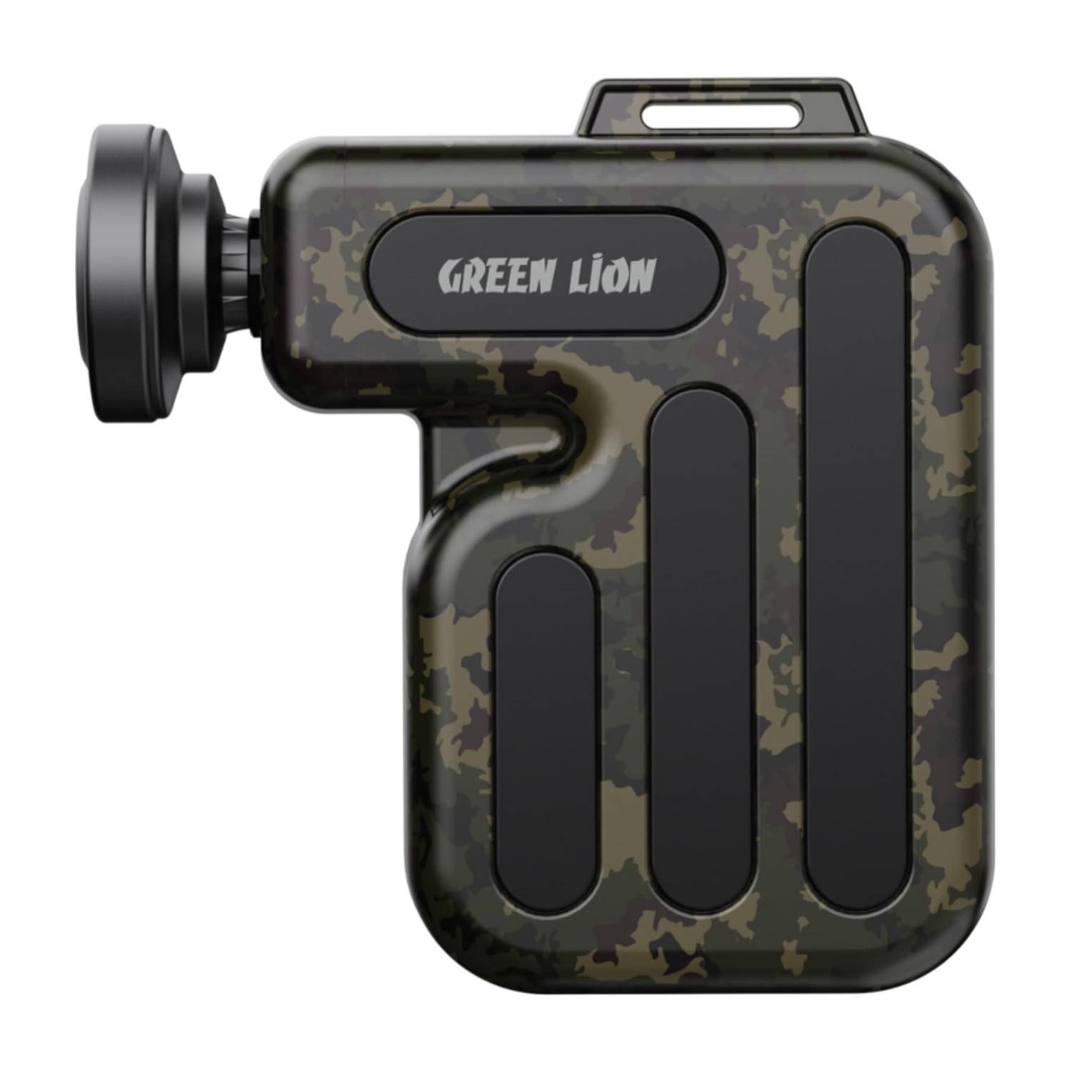 Green Lion Minion Mini Massage Gun, 30W High-Torque Brushless Portable Deep Tissue Percussion Massager, Quiet Pocket Muscle Relief Device with 4 Speed Levels, 3 Interchangeable Heads