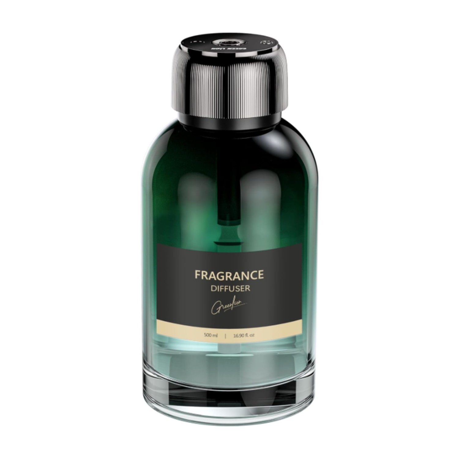 ناشر عطر أخضر ليون جامبو 500 مل، بطارية 300 مللي أمبير في الساعة، وقت عمل 5 ساعات، تغطية 30متر مربع، تحكم باللمس، 3 أوضاع رش، مؤشر LED، طاقة 1.5 واط، مسحة قطنية مشمولة - أخضر