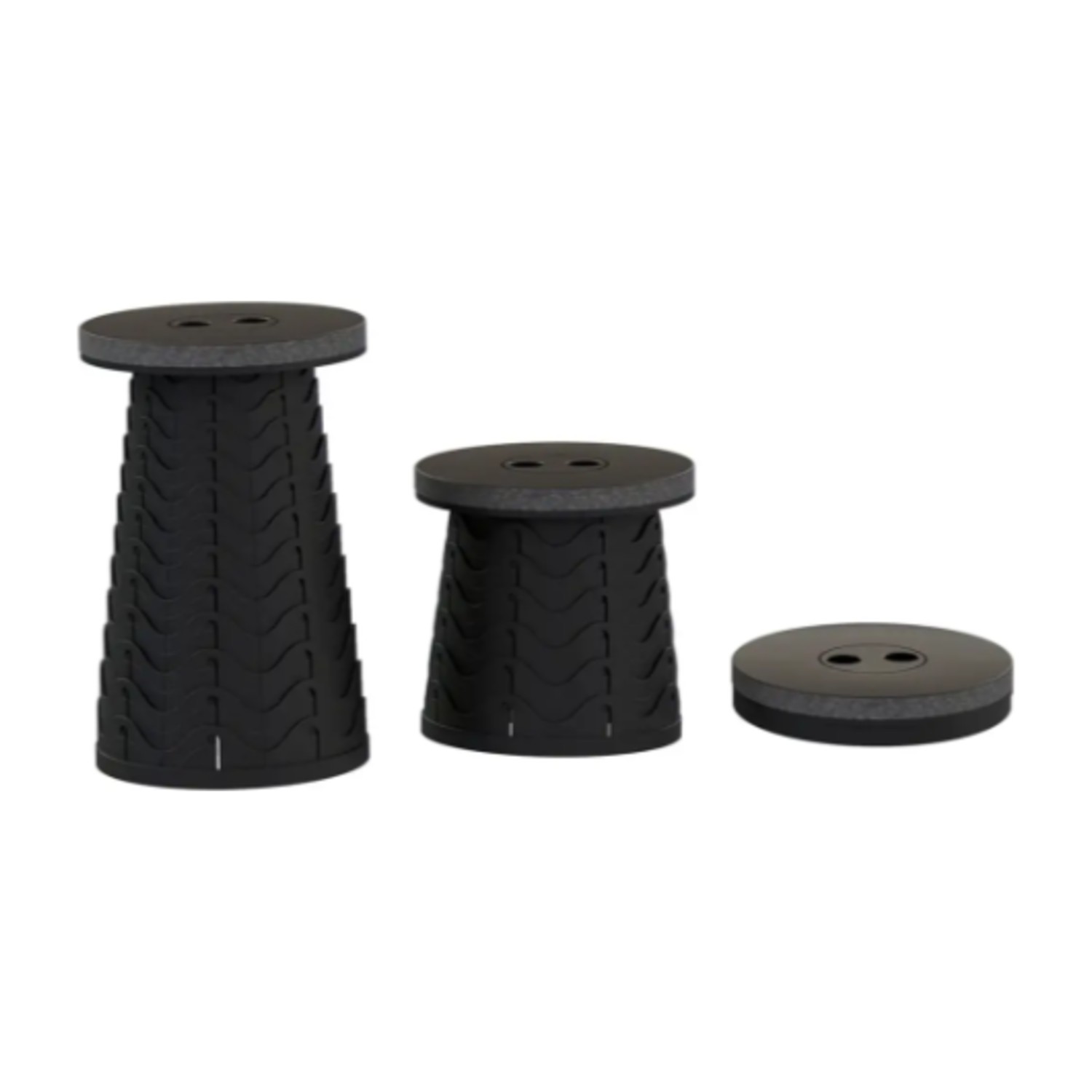 طاولة وكرسي قابلان للطي من جرين ليون 2 في 1 - أسود