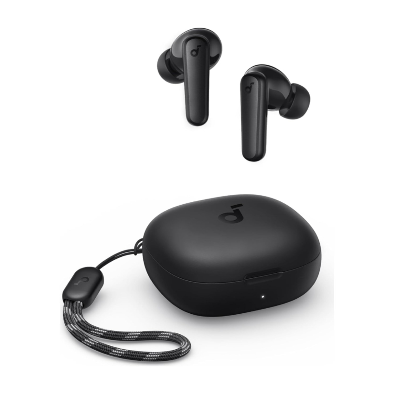 سماعات إيربودز لاسلكية حقيقية Soundcore من Anker R50i، بسماعات 10 مم مع بيز كبير، بلوتوث 5.3، تشغيل طويل حتى 30 ساعة، مقاومة للماء، مايكروفونين لمكالمات واضحة بواسطة الذكاء الاصطناعي، 22 إعداد EQ مسبق، تخصيص عبر التطبيق (أسود)