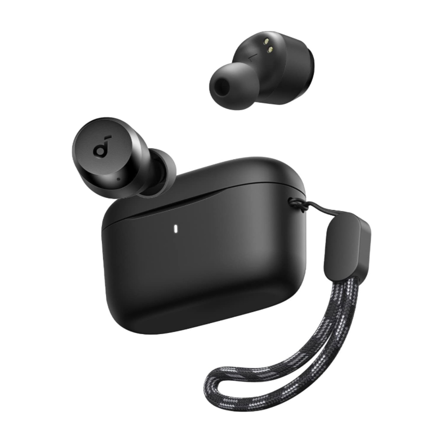 سماعات أذن لاسلكية حقيقية Soundcore من Anker A20i، بلوتوث 5.3، تطبيق، صوت مخصص، وقت تشغيل طويل 28 ساعة، مايكروفونان لمكالمات واضحة بواسطة الذكاء الاصطناعي، وضع سماعة واحدة، أسود، ضمان محلي 18 شهرًا