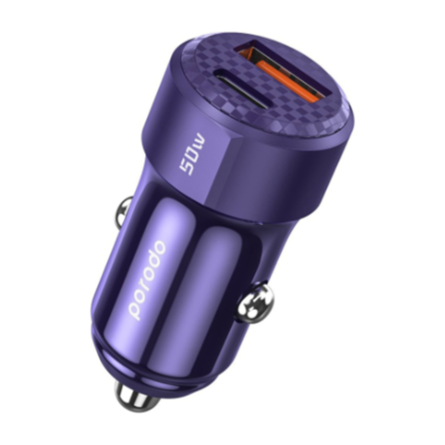 Porodo 50W شاحن سيارة ثنائي المنفذ PD 20W QC 30W
