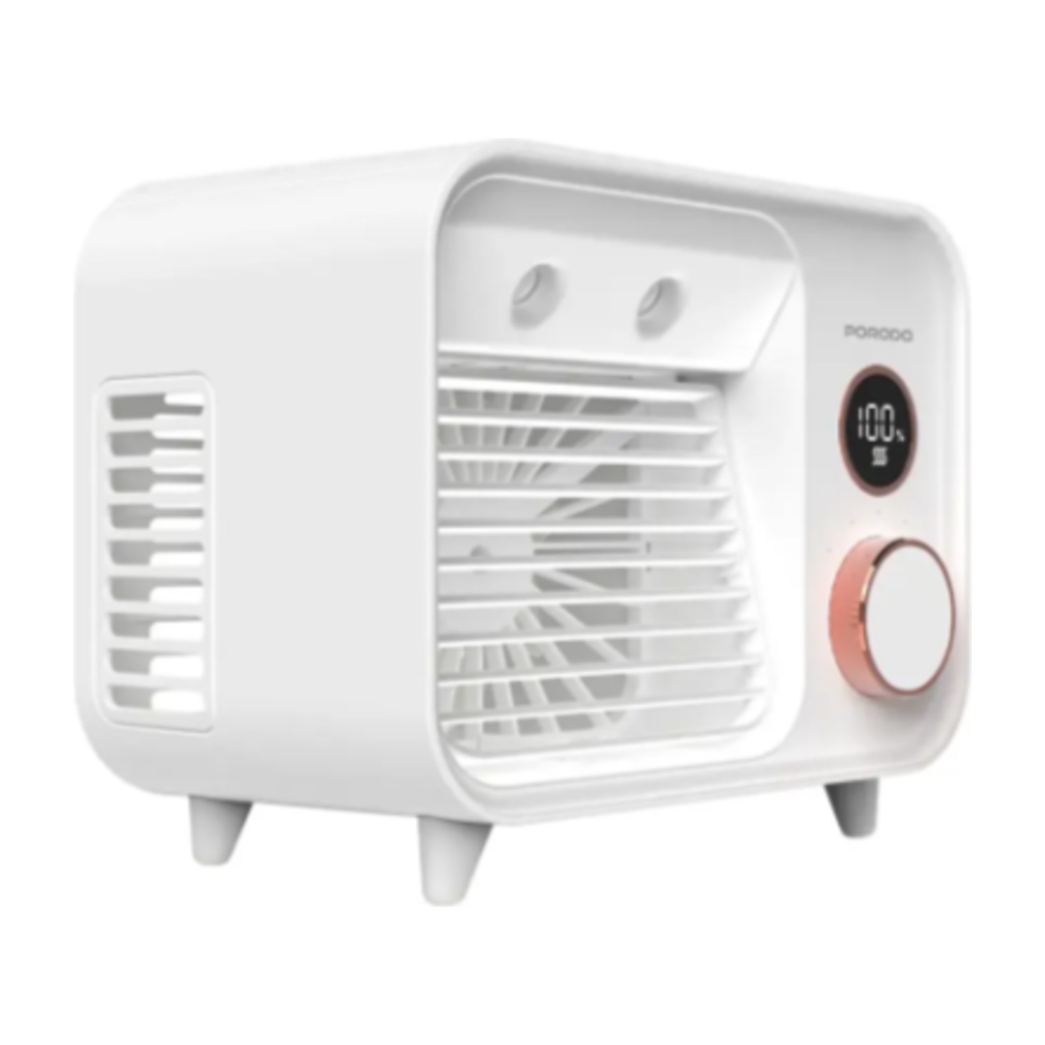 مبرد هواء سطح المكتب Porodo Lifestyle Mini Mist Fan - أبيض