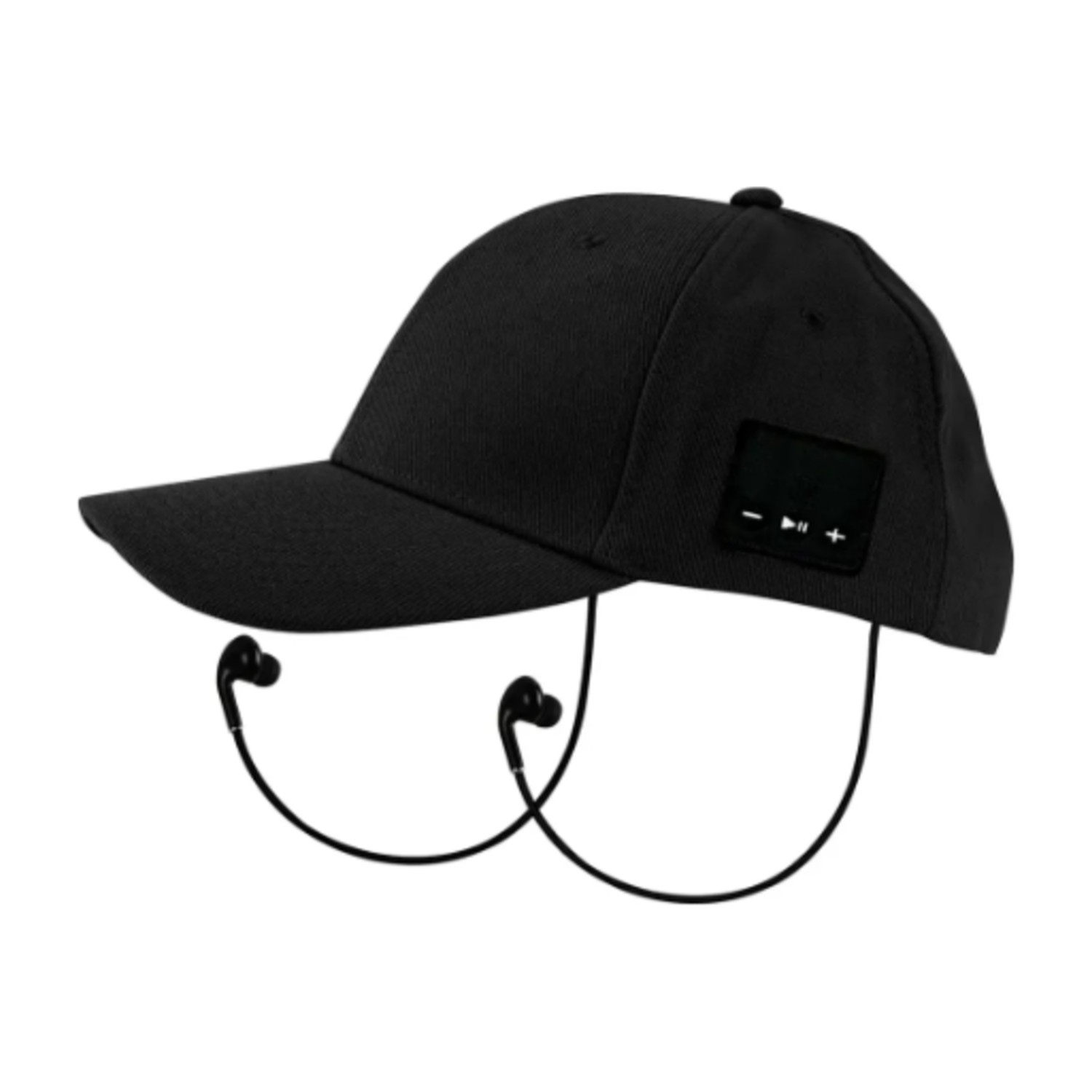 Porodo Soundtec Wireless Audio Bluetooth Hat with Stereo Speakers & Mic Black