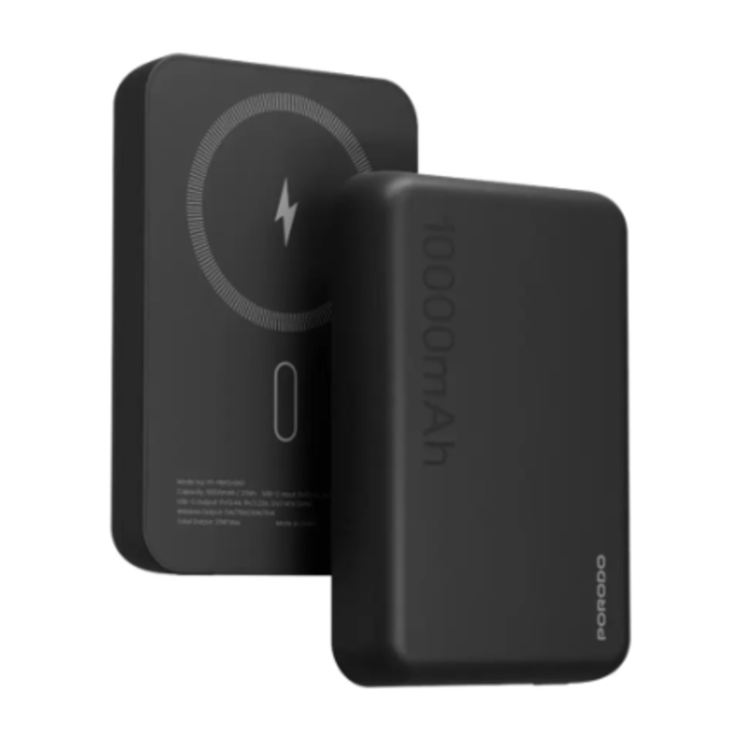 Porodo 10000mAh MagSafe Power Bank أسود