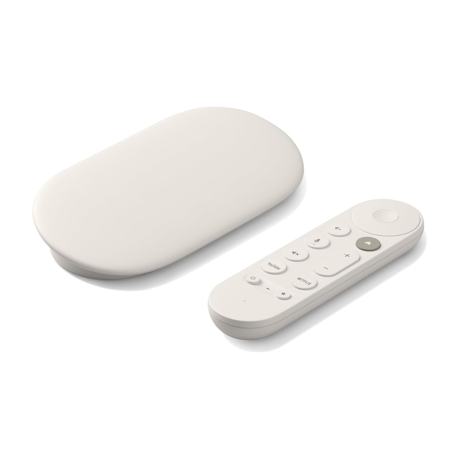 Google TV Streamer 4K – جهاز بث بتقنية HDR مع جهاز التحكم عن بعد الصوتي والتخزين بسعة 32 جيجابايت والتحكم الذكي في المنزل (أبيض خزفي)