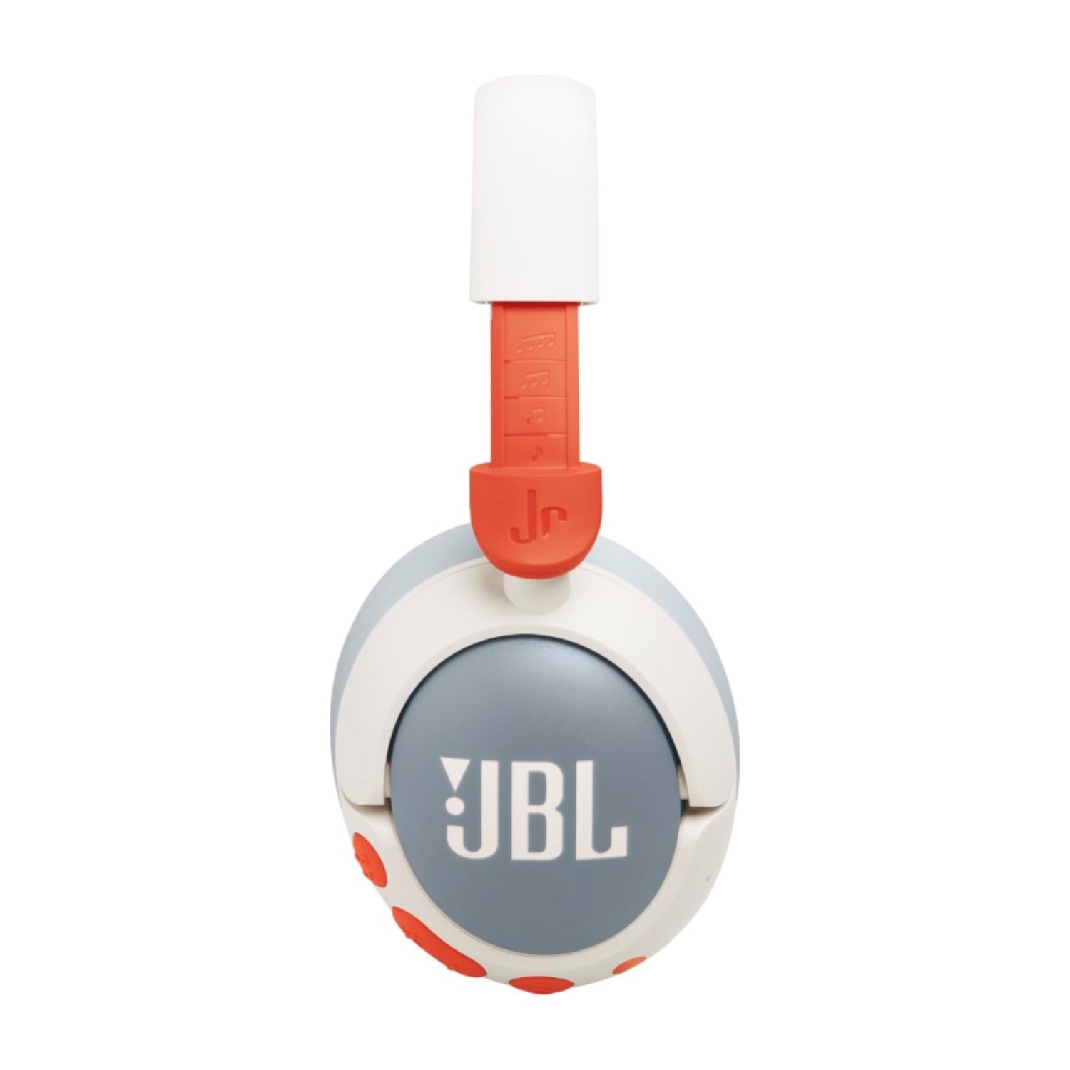 JBL Junior 470 NC Wireless Over-Ear Bluetooth Headphones with Active Noise Cancelling for Kids, Microphone, 50h Playback, JBL Safe Sound, Low Volume, Easy Operation and Stickers, White