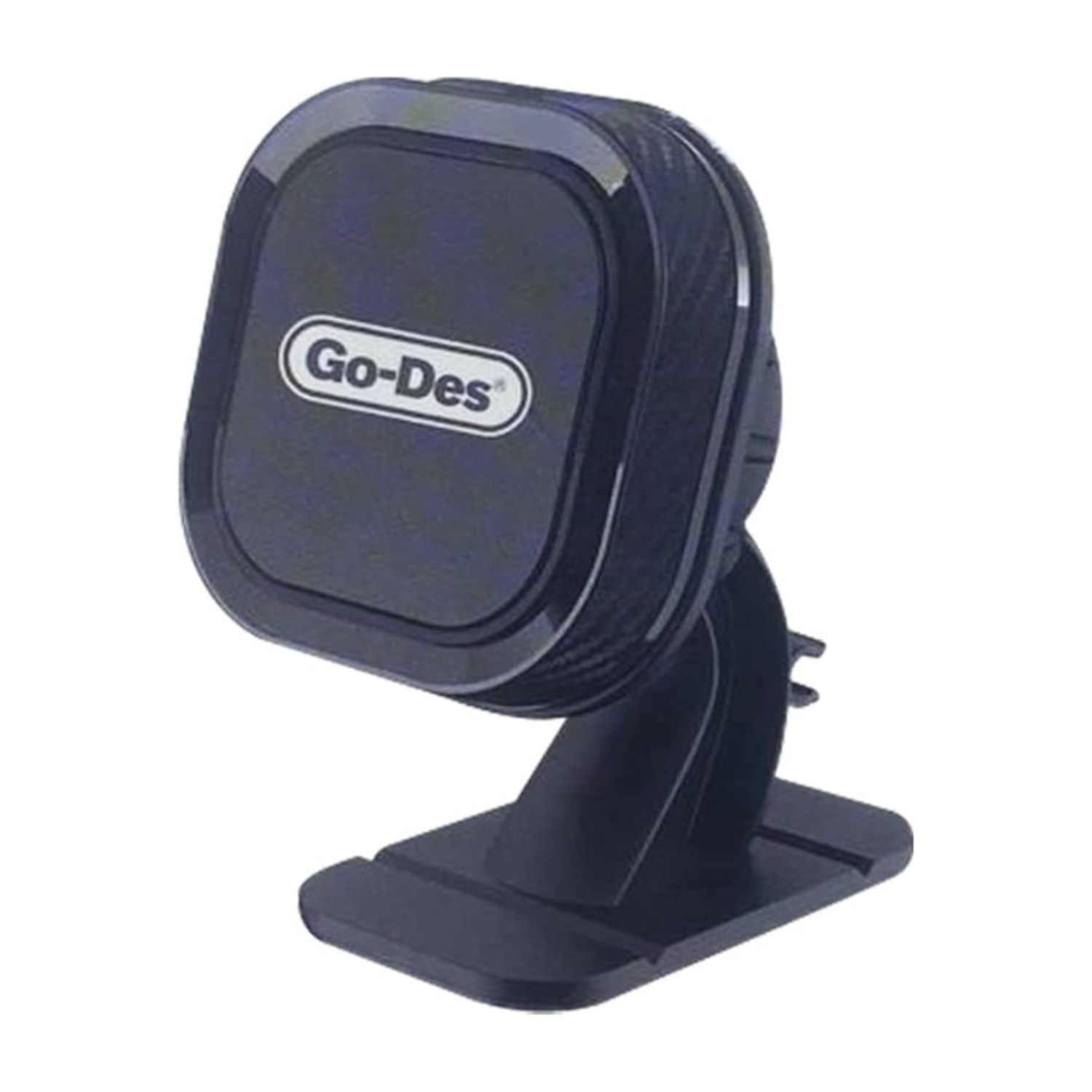 Go - Des GD - HD681 حامل هاتف سيارة مغناطيسي 2 في 1 – لوحة القيادة بزاوية 360 درجة وفتحة تهوية (أسود)