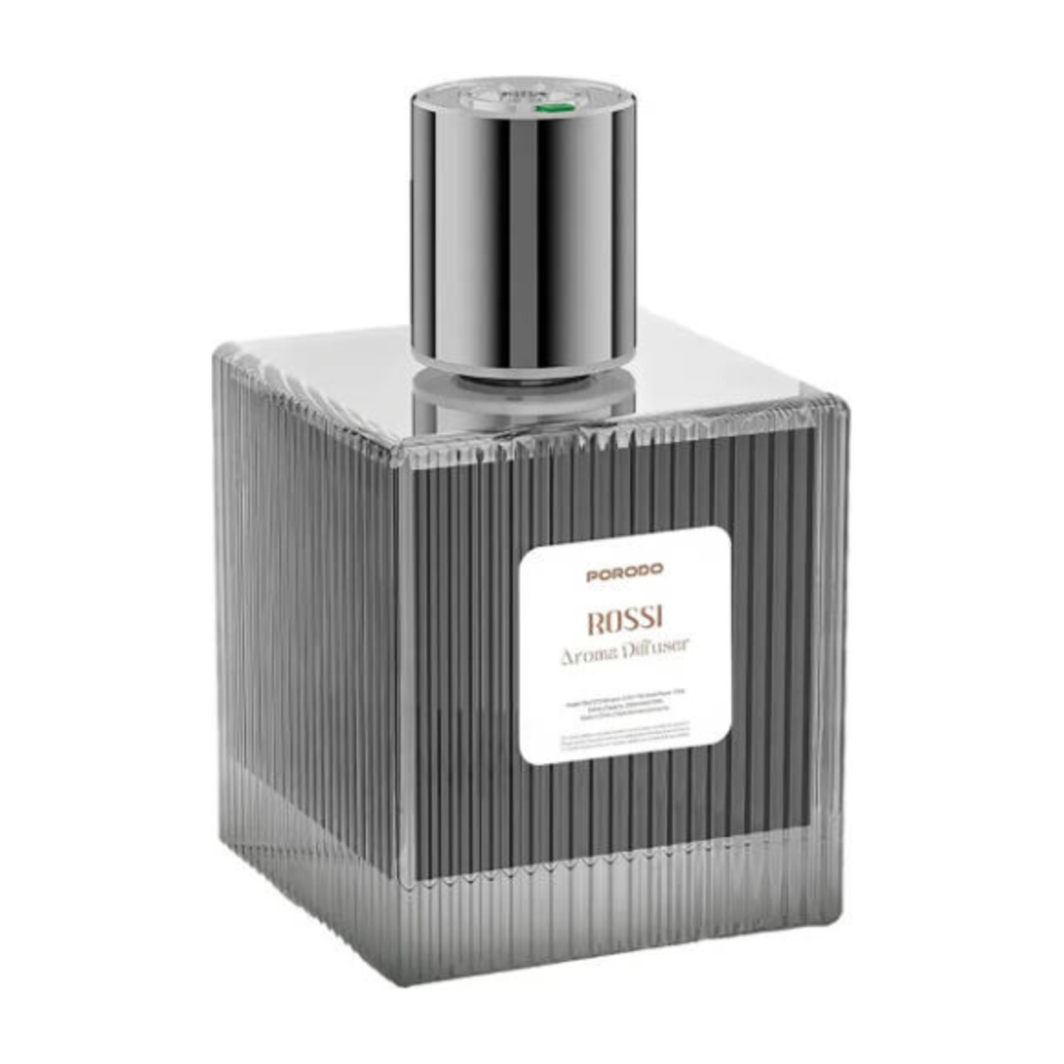 Porodo Rossi Aroma Diffuser، 5 أوضاع رش، مستويات كثافة العطر، سعة خزان 500 مل، واجهة شحن USB - C، سعة بطارية 200 مللي أمبير في الساعة، أسود | PDLFSTD2BBK