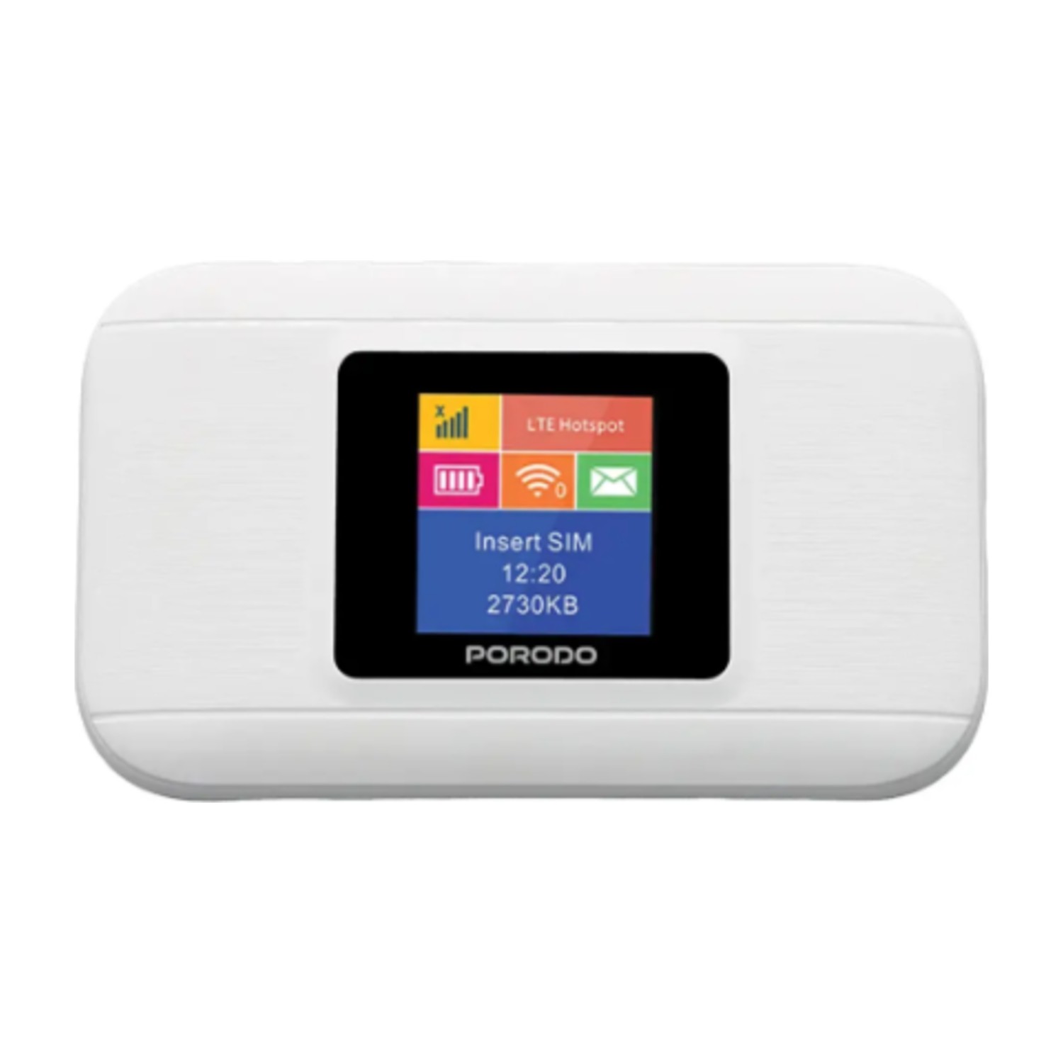Porodo Nexfi 3000mAh 4g LTE Portable WiFi Router Multi-User Connection - White