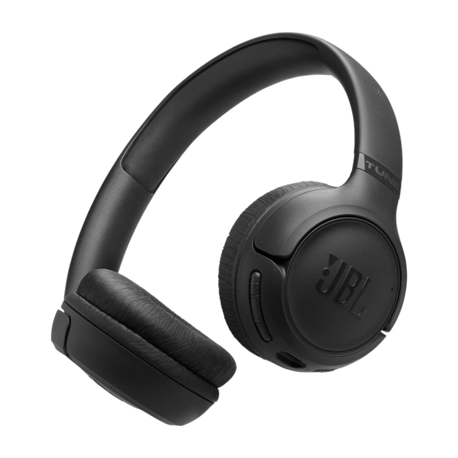 JBL Tune 530BT Wireless On-Ear Bluetooth Headphones with Pure Bass Sound, 76H Battery Life, Dual Beamforming Mics, Multi-Point Bluetooth 6.0, Foldable & Lightweight – Black (JBLT530BTBLKEU)