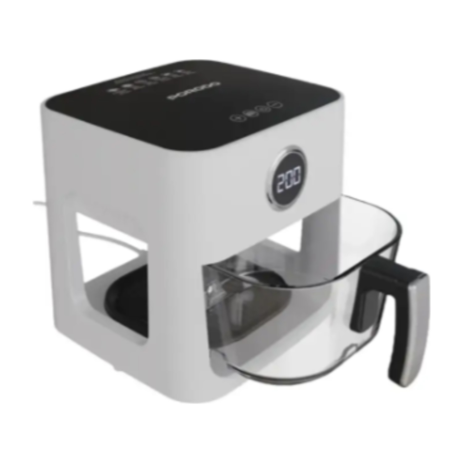 Porodo Lifestyle 5L Glass Pot Air Fryer - White