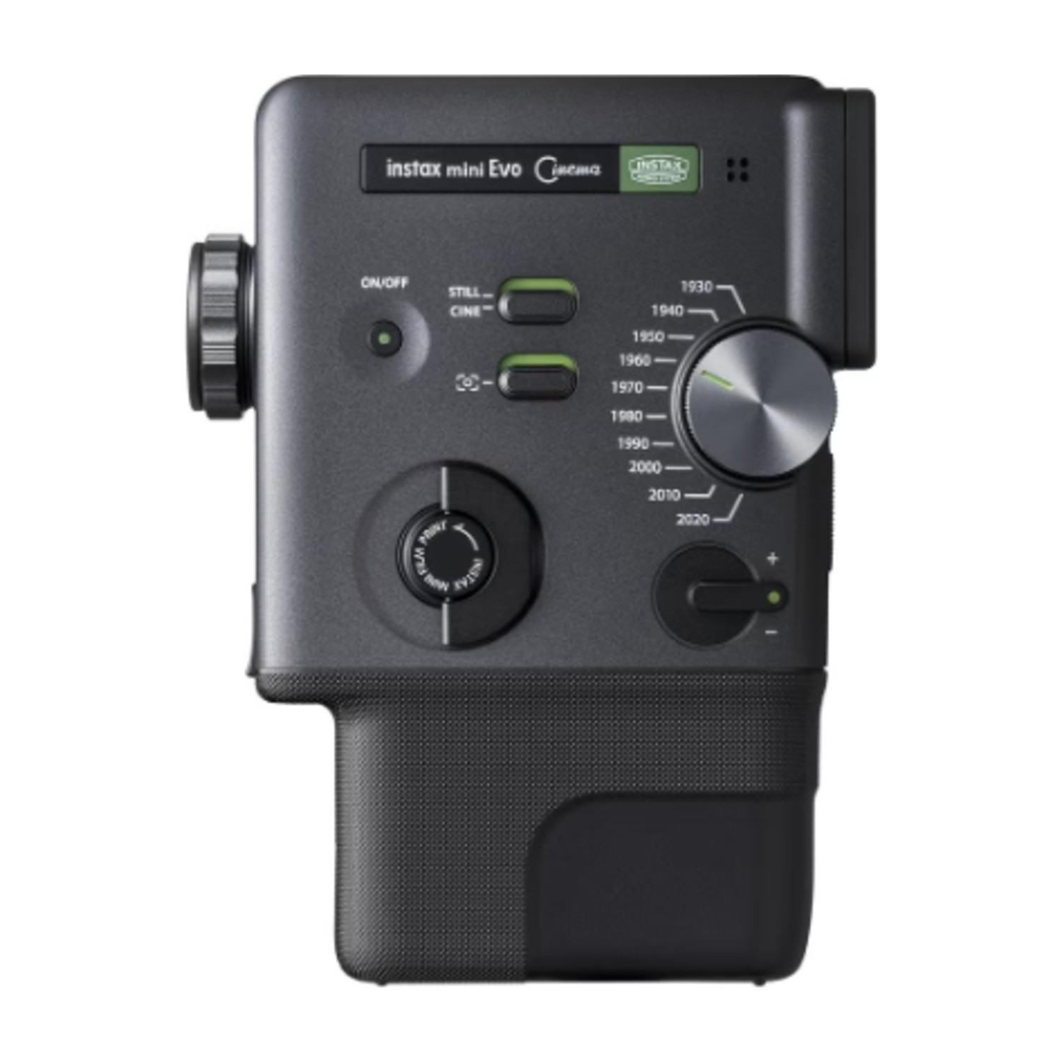 كاميرا Instax mini Evo Cinema Hybrid الفورية – كاميرا أفلام رقمية وفورية مع التقاط فيديو وتشغيل QR و 10 تأثيرات عدسات و 10 تأثيرات أفلام – مطبوعات على Instax Mini Film (أسود)
