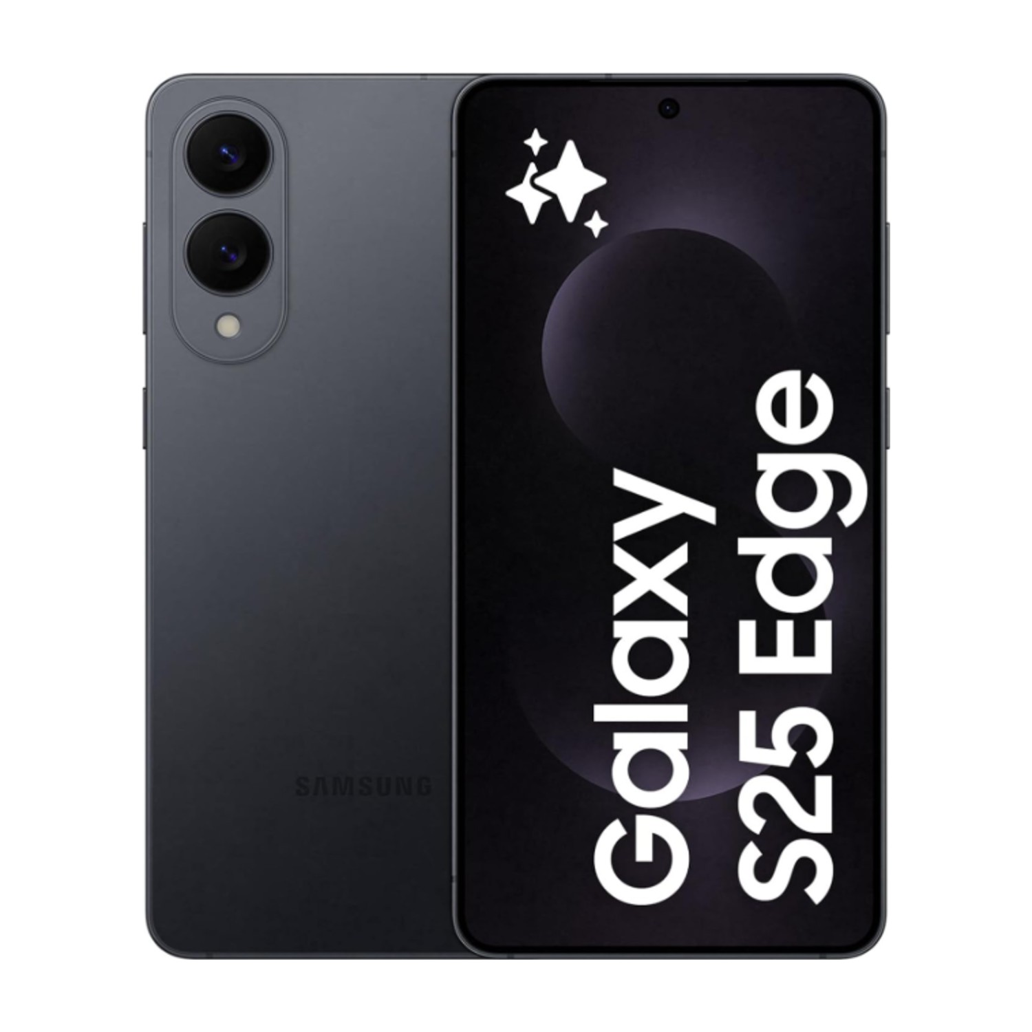 هاتف Samsung Galaxy S25 Edge AI، سعة تخزين 256 جيجابايت، ذاكرة وصول عشوائي 12 جيجابايت، Titanium Jetblack، Galaxy AI، هاتف ذكي يعمل بنظام Android، كاميرا 200 ميجابكسل، عمر بطارية طويل،(إصدار الإمارات العربية المتحدة)