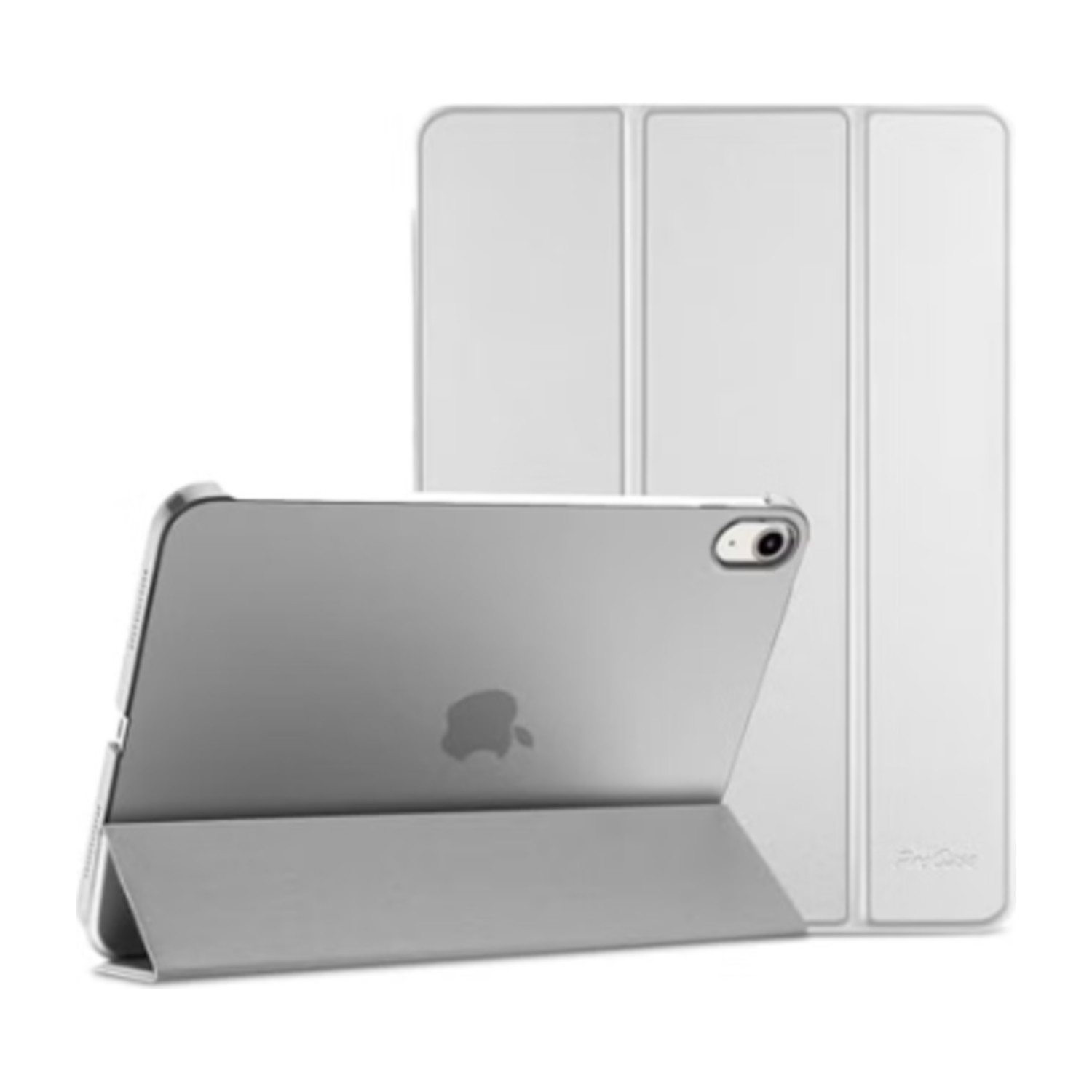 Generic for iPad (A16) 11th Generation 11 Inch 2025/ iPad 10th Generation 10.9 Inch 2022 Case, Slim Smart Cover With Translucent Hard Shell Back, Supports Touch ID, Auto Wake/Sleep -Silver