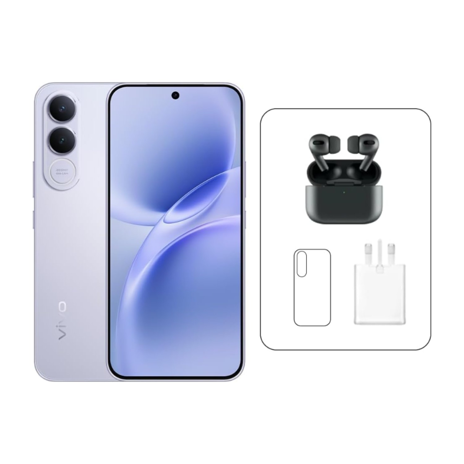 vivo V70 FE 5G (فضي، 8 جيجابايت+ 256 جيجابايت) 120 هرتز AMOLED | كاميرا سيلفي 32 ميجابكسل |7000 مللي أمبير في الساعة | IP69 | سماعات أذن برو، ضمان 24 م، استبدال الشاشة لمدة 455 يومًا – نوع معتمد في الإمارات العربية المتحدة (حصري في أمازون)