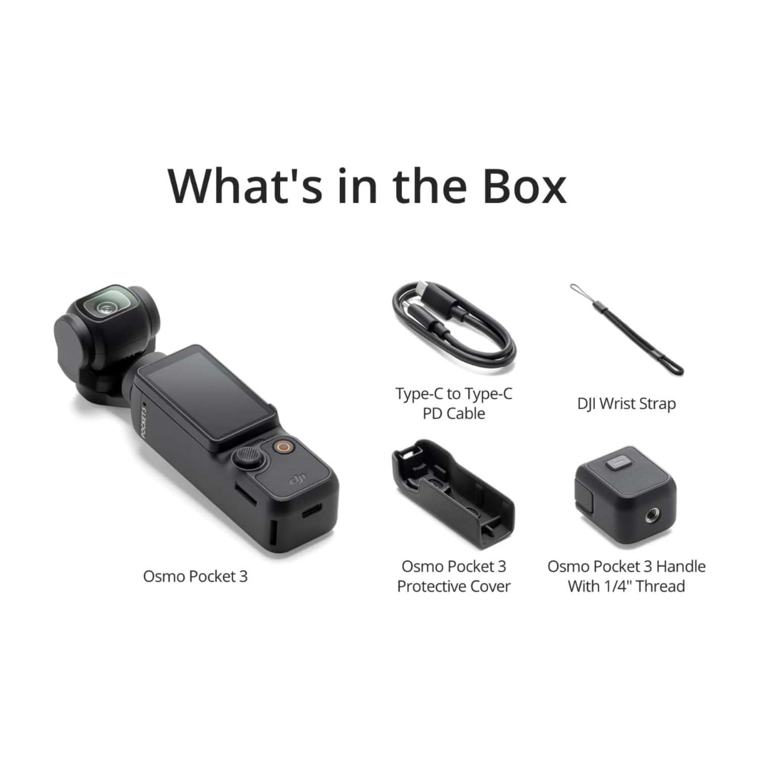 DJI Osmo Pocket 3, Vlogging Camera with 1'' CMOS & 4K/120fps Video, 3-Axis Stabilization, Face/Object Tracking, Fast Focusing, 2" Rotatable Touchscreen, UAE Version with Official Warranty Support