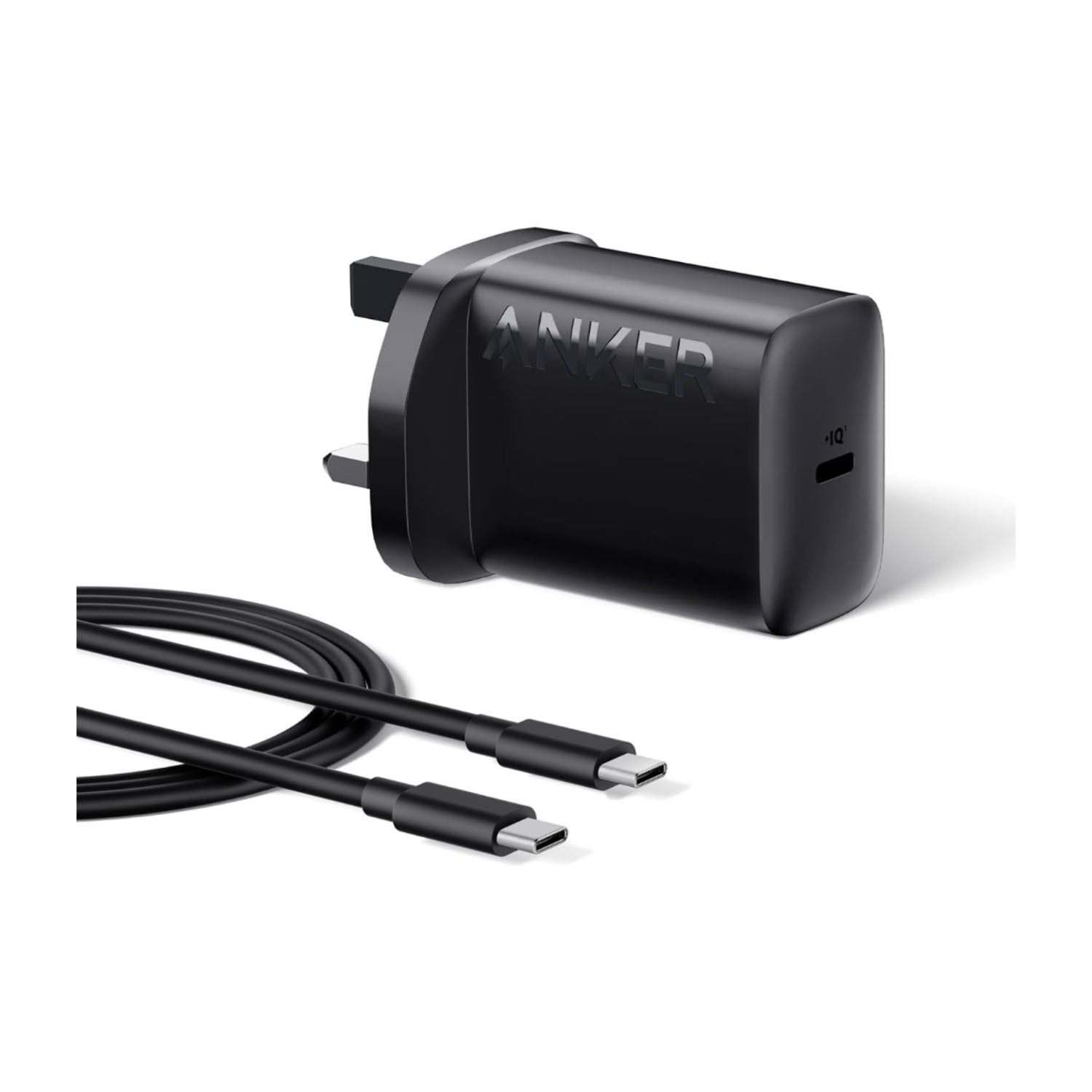 Anker USB C Plug, 25W USB C Charger with USB-C Cable, Supports PPS Fast Charging for Samsung S25/S24+/S24/S23, Ultra/S23+/S23/S22/S21/S20/Note20, iPhone 16/15 More, (5 ft Cable Included)