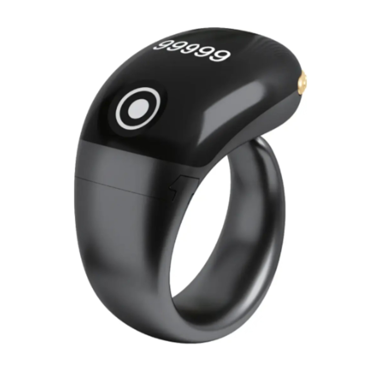 Green Lion Smart Male Ring with OLED Display - Black