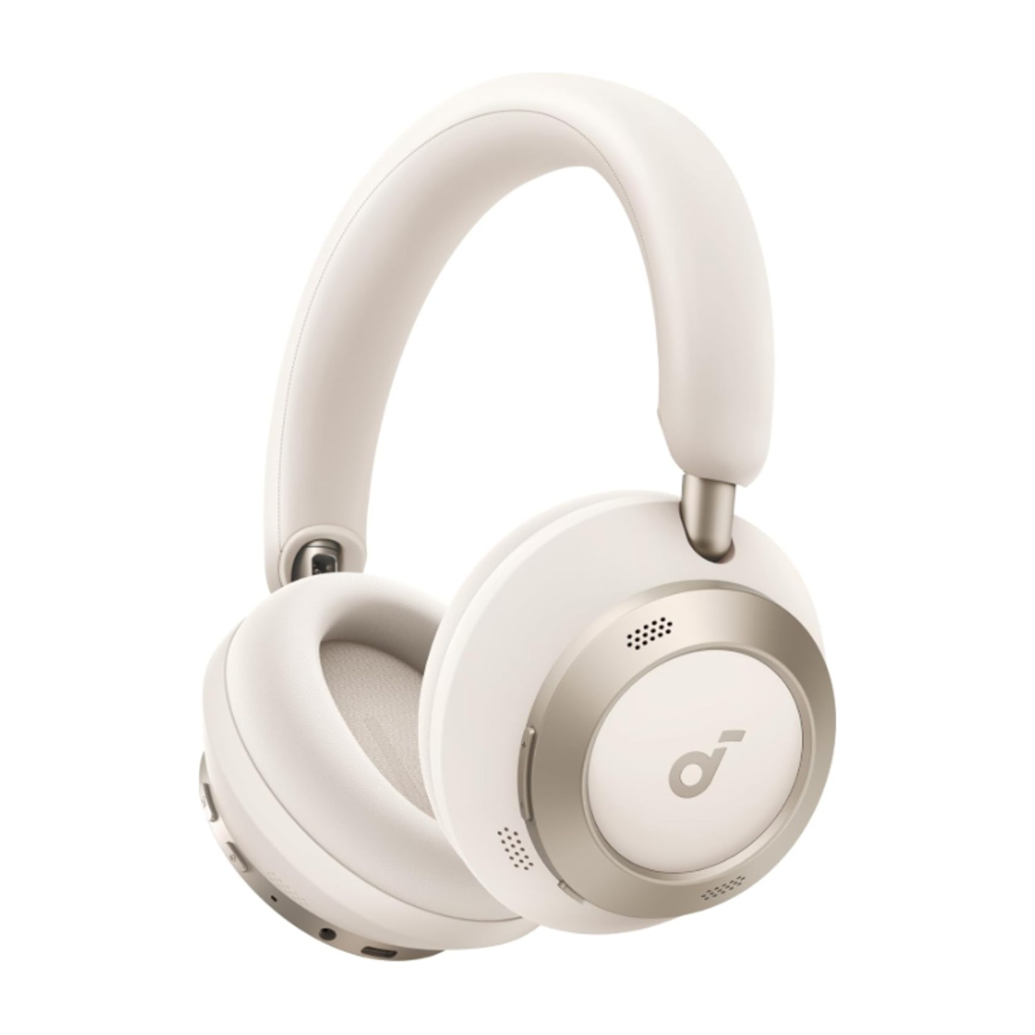 soundcore Space One Pro by Anker, Adaptive Active Noise Cancelling Headphones, Super Foldable Design, 60H Lossless Audio, Ultra-Fast Charging, Hi-Res Wireless Audio with LDAC, Comfortable Fit, White
