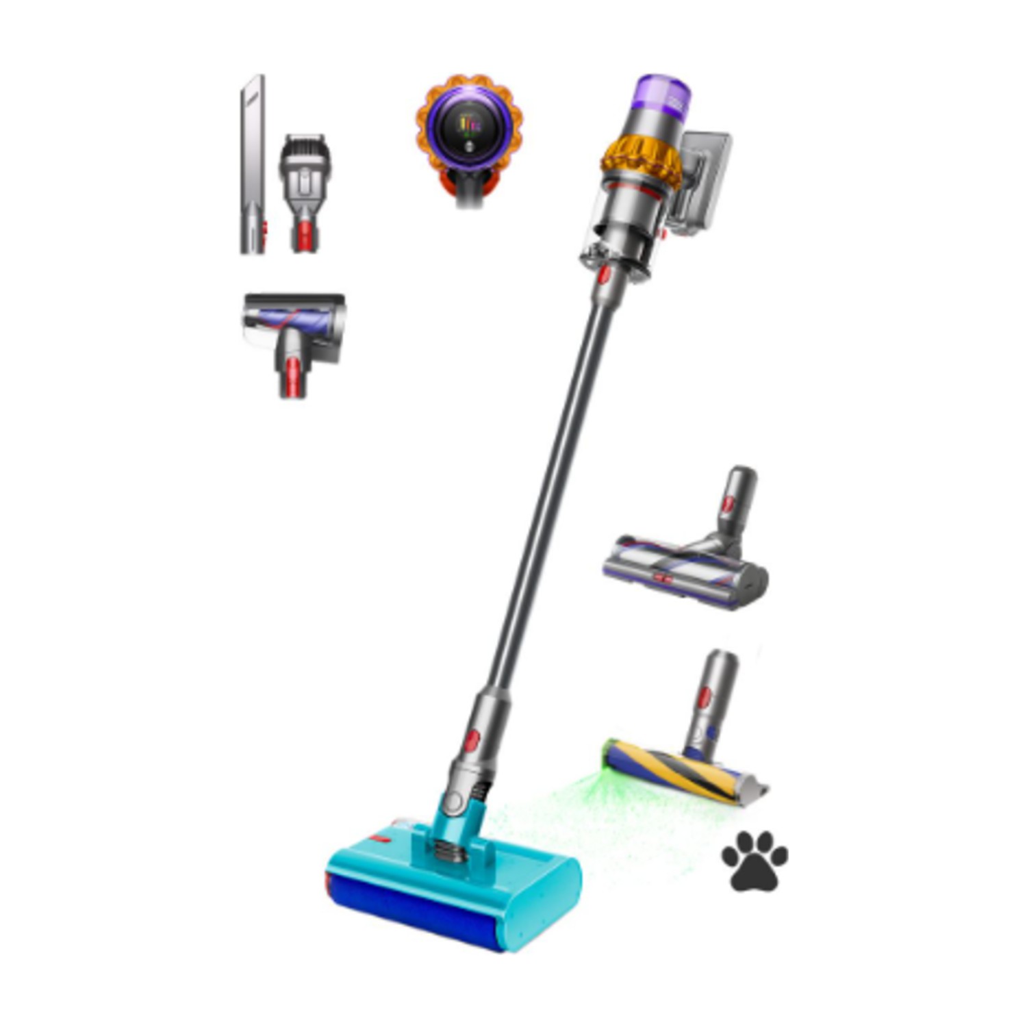 Dyson V15s Detect Submarine™ (أصفر/نيكل)