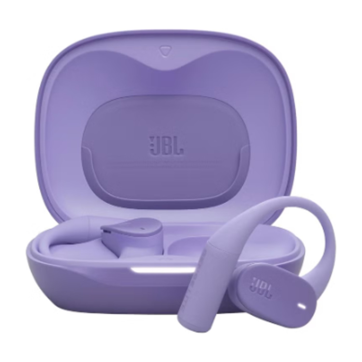 JBL Sense Lite Wireless Earbuds with Open Design and Ear Hook, JBL OpenSound Air Conduction Technology, 32 Hours Operation, Water & Dust Resistant IP54, Purple purple