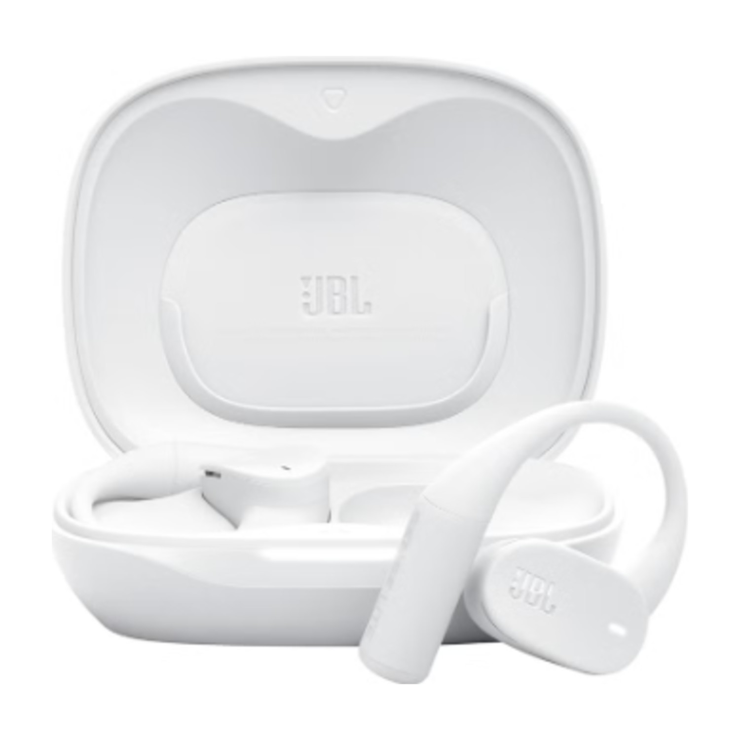 JBL Sense Lite Wireless Earbuds with Open Design and Ear Hook, JBL OpenSound Air Conduction Technology, 32 Hours Operation, Water & Dust Resistant IP54, White white