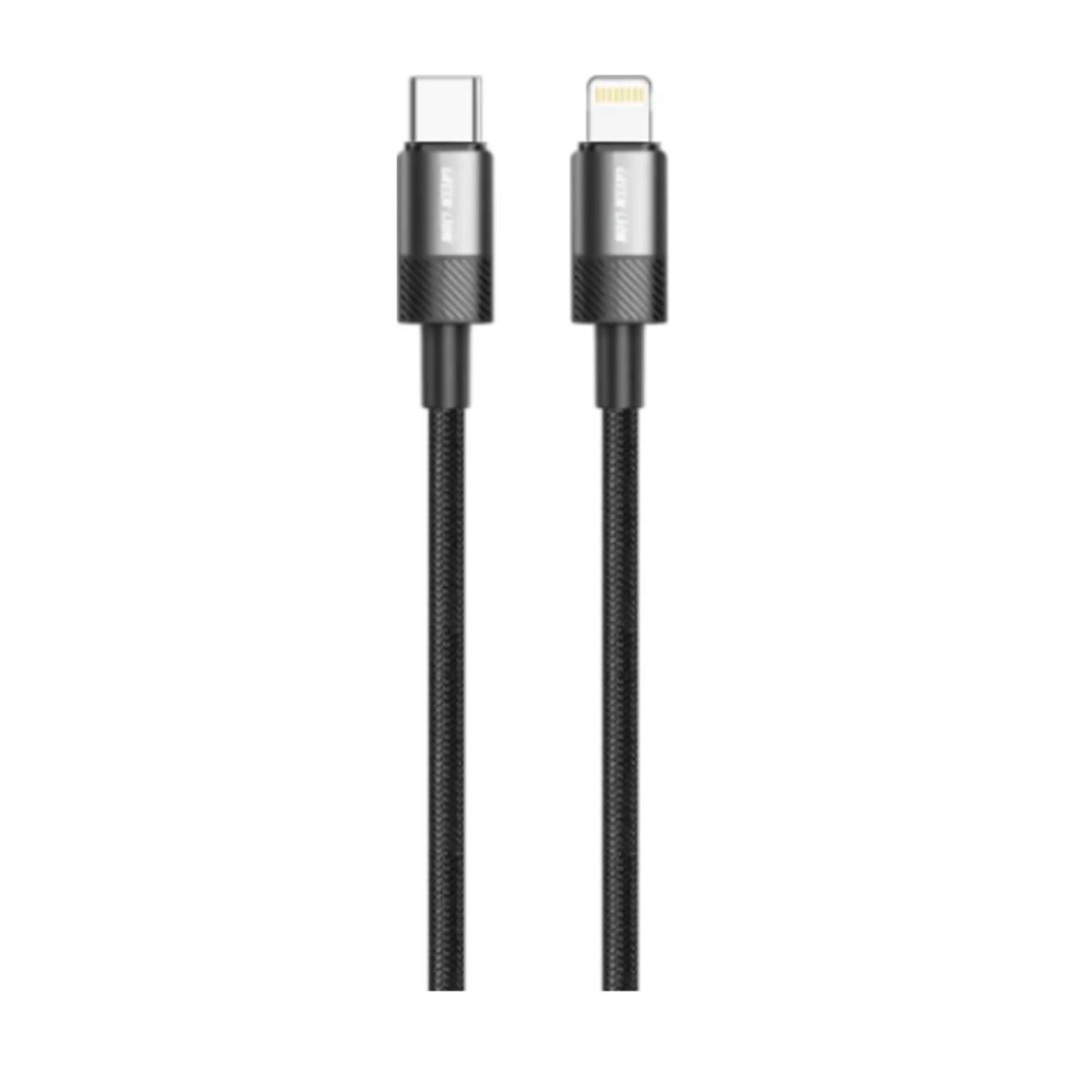 كابل USB - C إلى Lightning من Green Lion Spark - أسود