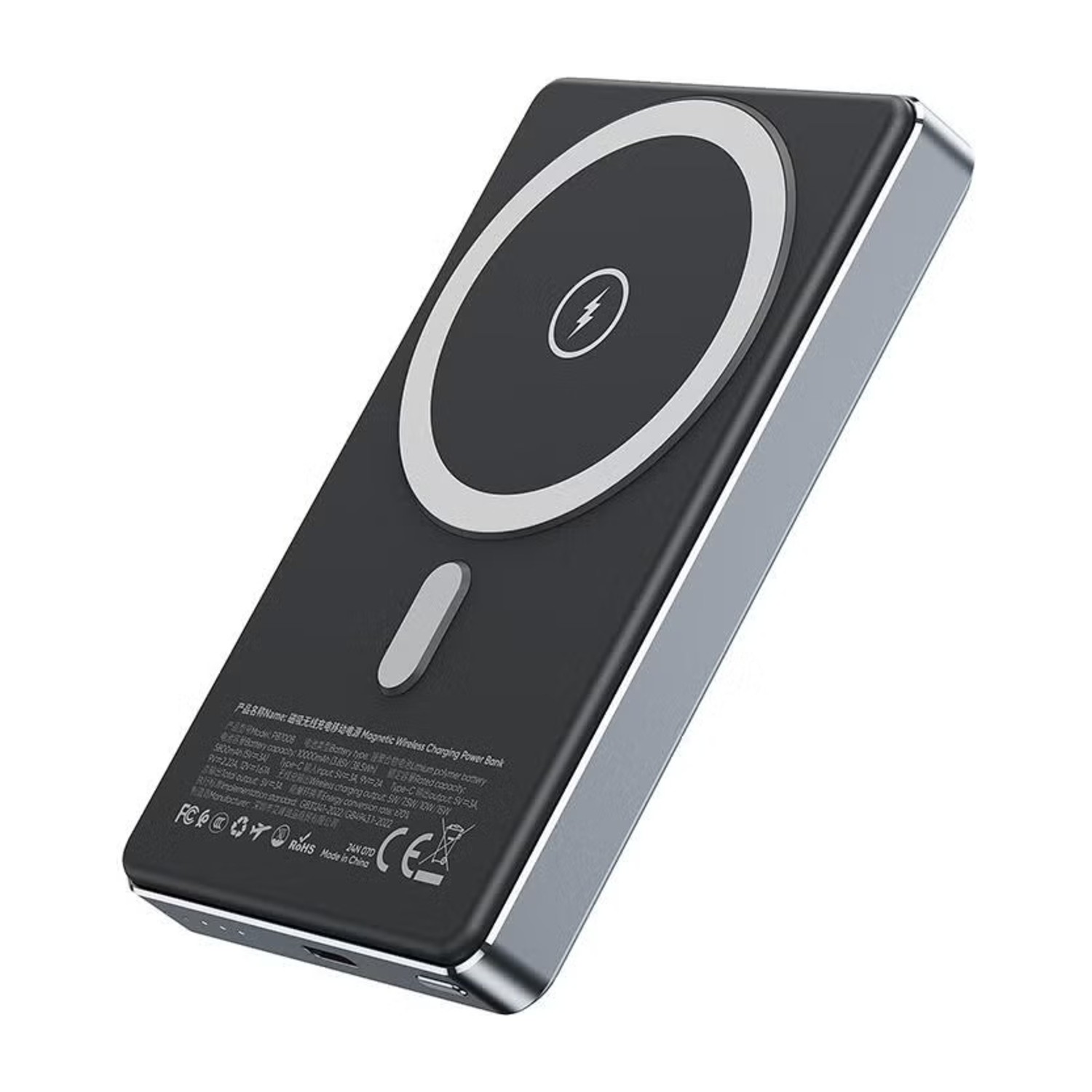 Vidvie PB7008 بنك طاقة لاسلكي مغناطيسي رفيع للغاية بقوة 10000 مللي أمبير في الساعة – حل شحن رفيع وأنيق