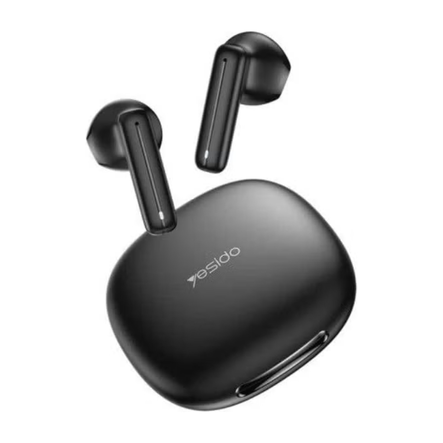 سماعة الأذن Yesido TWS25 TWS، مكبر صوت بقطر 13 مم، تقنية Bluetooth 5.3، ميكروفون عالي الدقة، منفذ شحن من النوع C، تحكم باللمس، زمن استجابة منخفض، عمر بطارية يصل إلى 16 ساعة، أسود