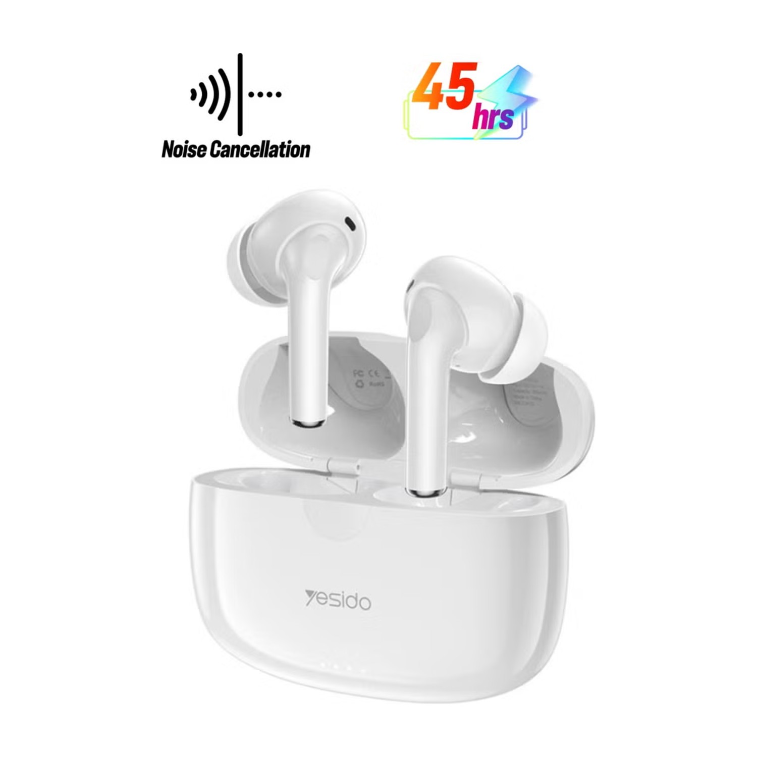 Yesido TWS24 ANC+ENC سماعة بلوتوث لاسلكية ذكية بتقنية TWS