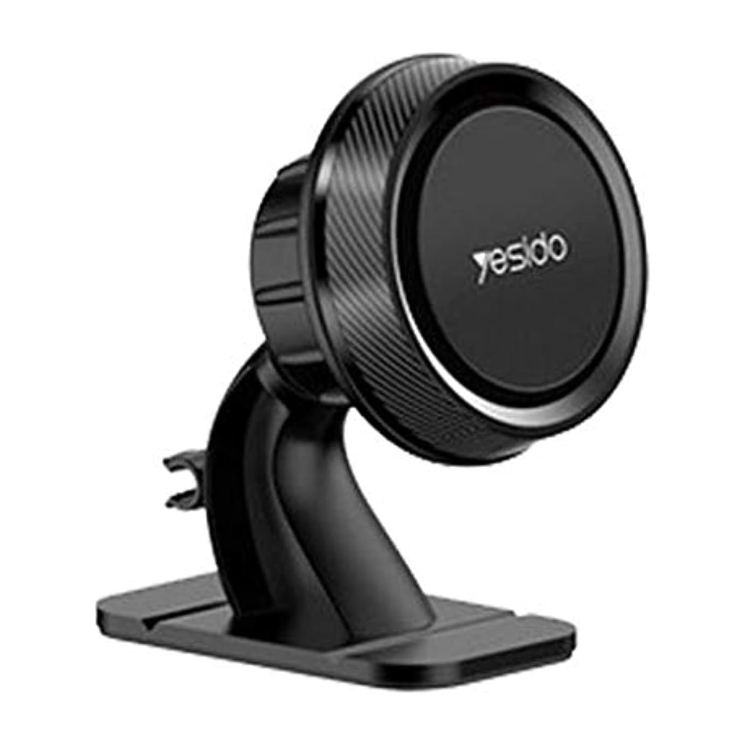 Yesido C60 Magnetic Car Phone Holder, 360 Degree Rotatable Air Vent Mount, Strong Magnetic Grip, Anti-Slip, Universal for iPhone & Android Smartphones, Black