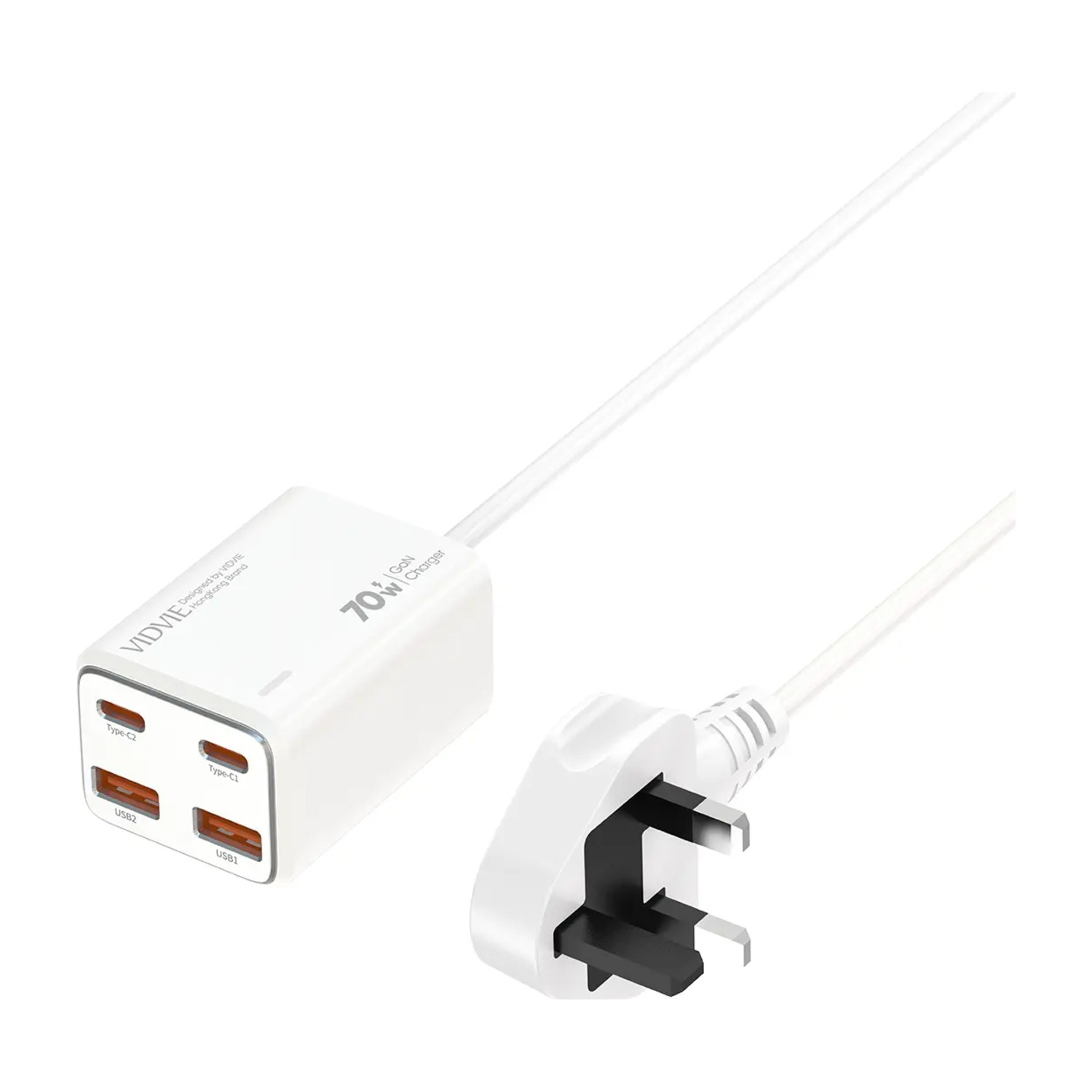 شاحن حائط XL - PLB123  GaN 70W شاحن سطح مكتب