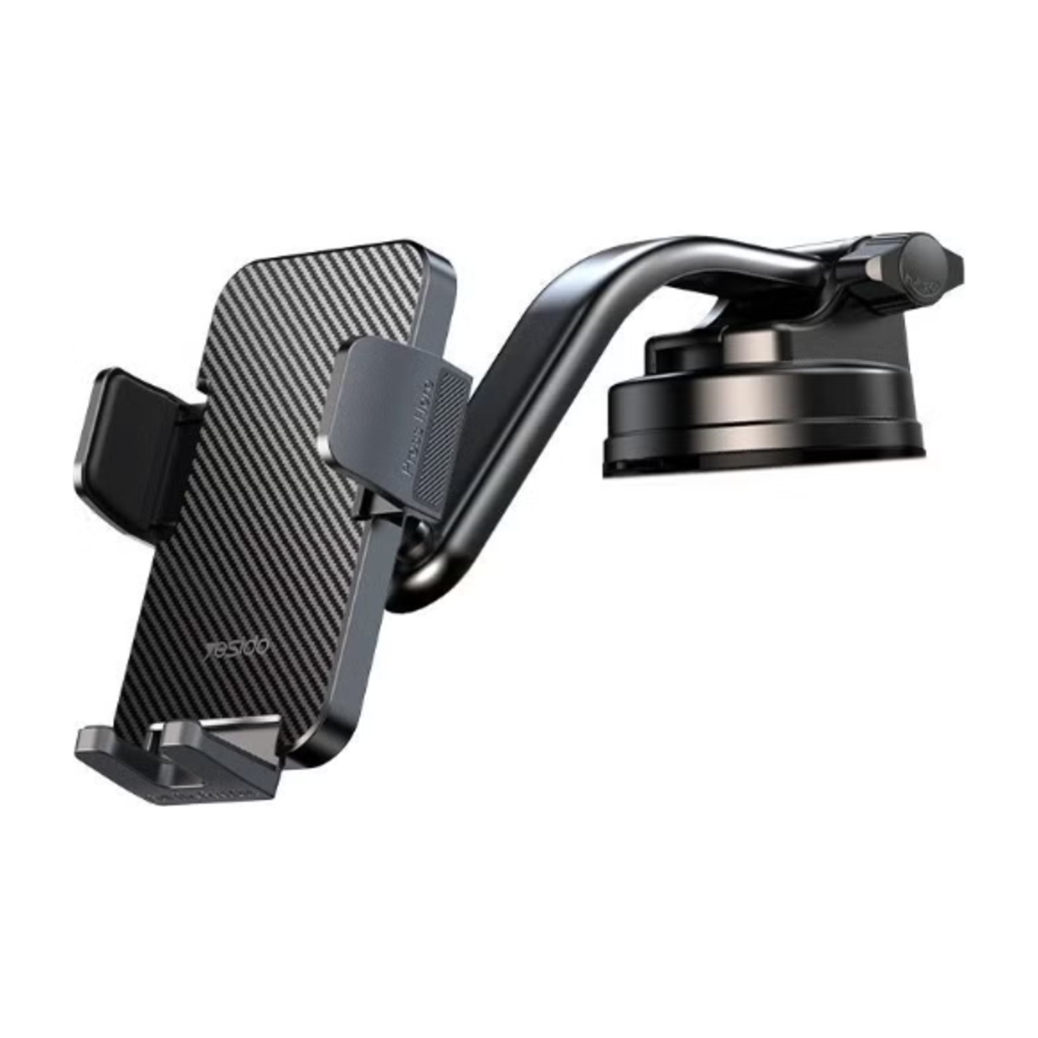 Yesido C172 Suction Cup Type Bending Arm Car Phone Holder (Black)