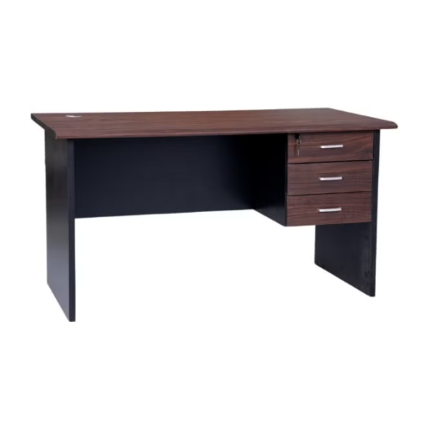 مكتب تنفيذي خشبي 140 سم من ABX HOME مع 3 أدراج وقفل | طاولة مكتب خشبية ABX-14070