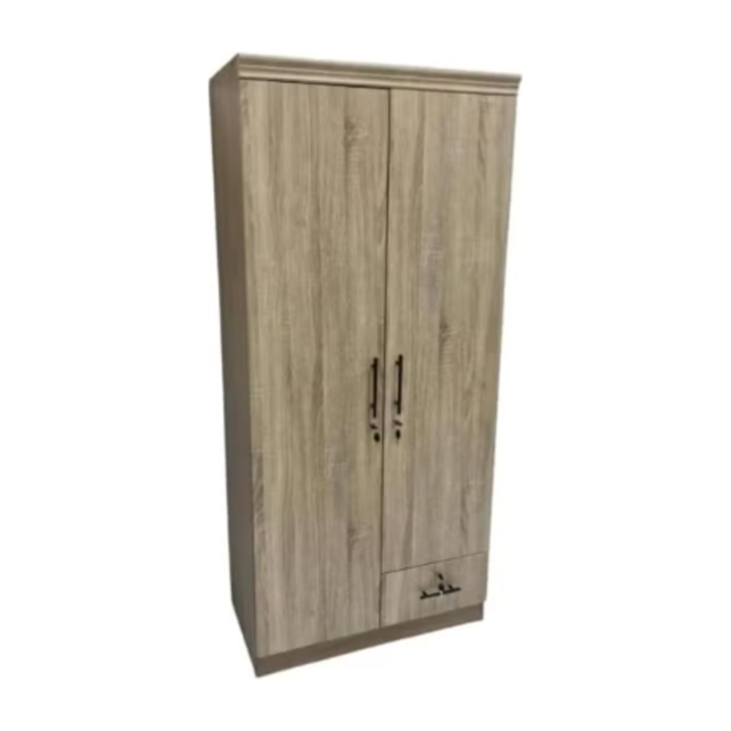 Riley 2 Door Wooden Wardrobe With One Lockable Drawer