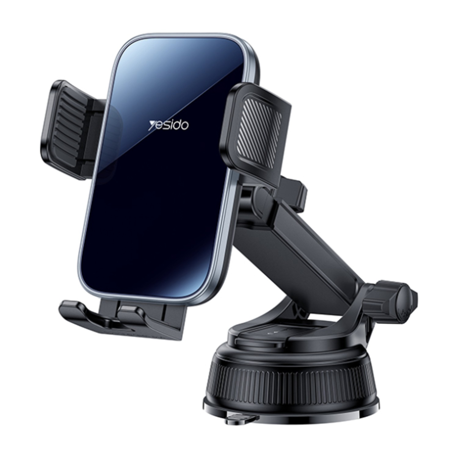 Yesido 360 Rotation Anti-shake Adjustable Height Suction Cup Glass Clamp Phone Holder C279