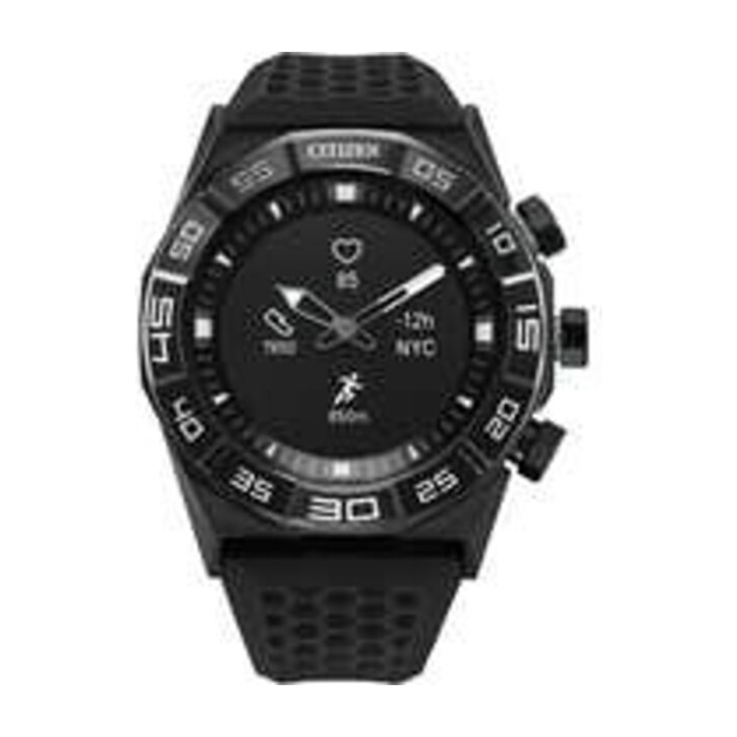Citizen CZ Smart Hybrid JX1007 -04E حزام مطاطي أسود
