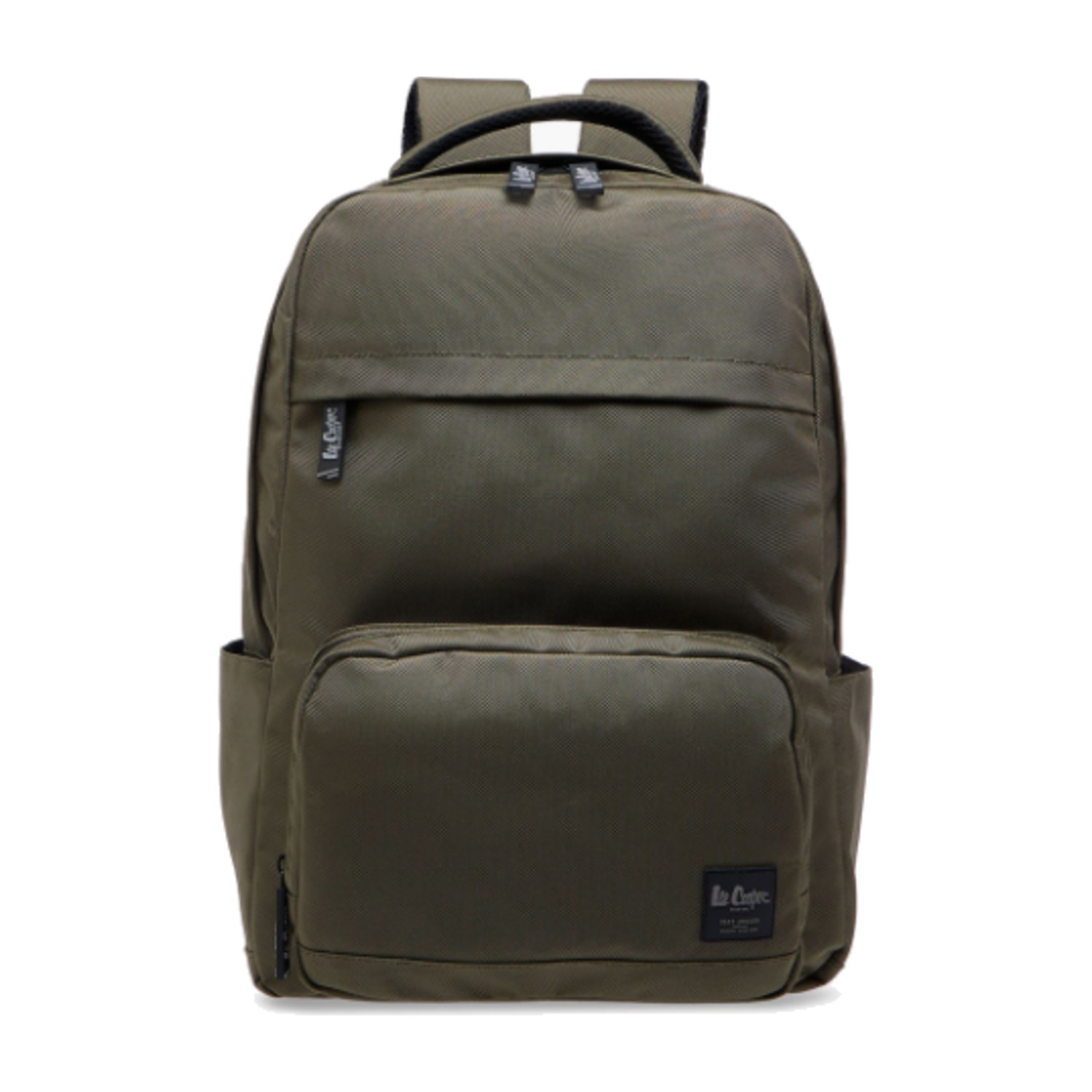 Lee Cooper Textured School Backpack with Adjustable Straps and Zip Closure - 34x47x21 cm - Green