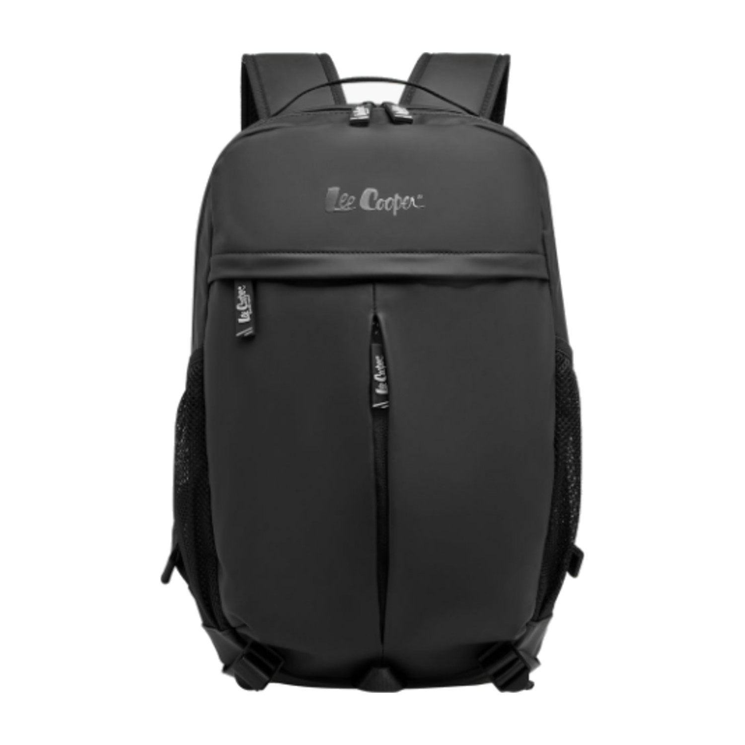 Lee Cooper Solid Backpack with Adjustable Straps and Zip Closure - 14x31x50 cms - Black