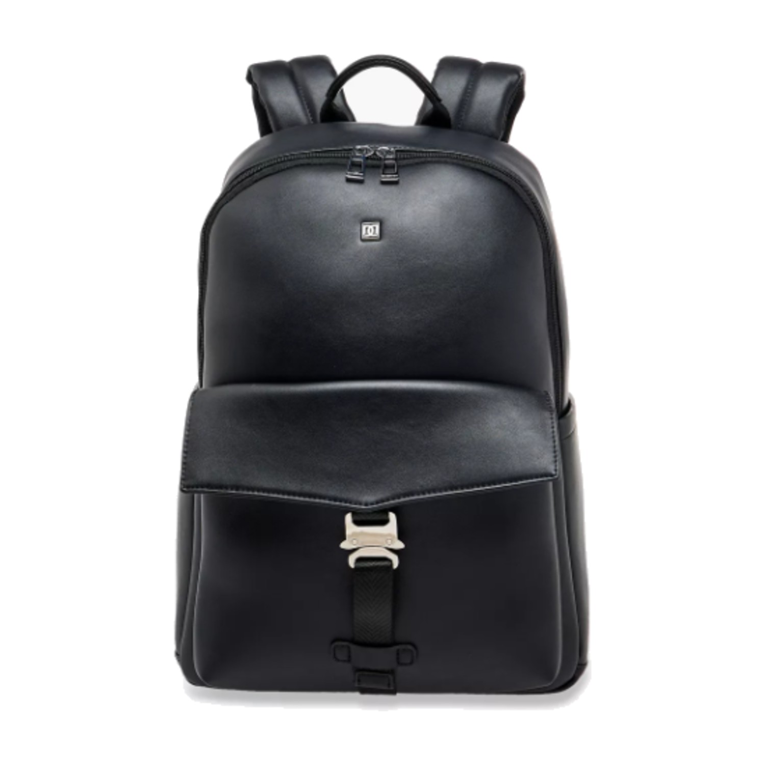 Duchini Solid Backpack with Adjustable Shoulder Straps - 31x17x43 cm - Black