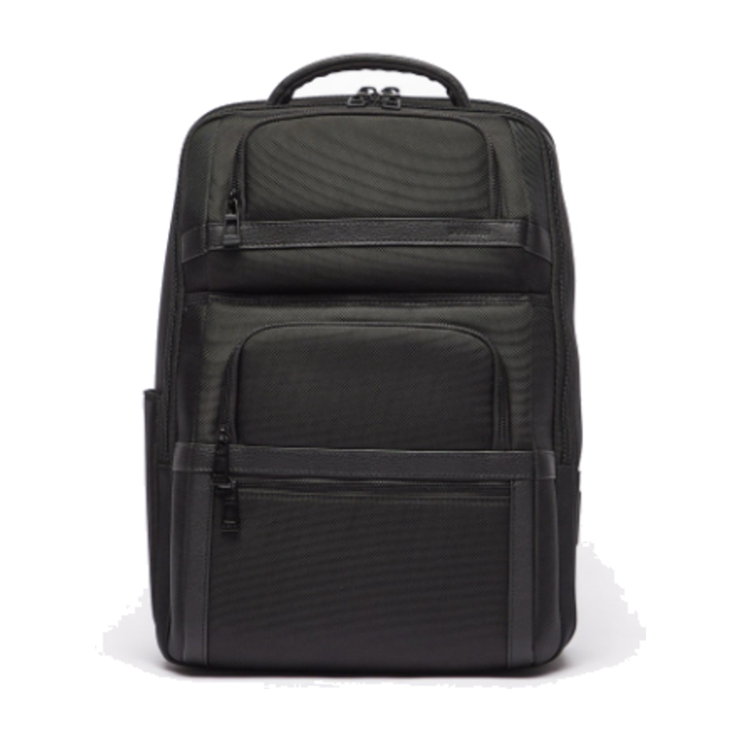 Duchini Textured Backpack with Zip Closure - Black