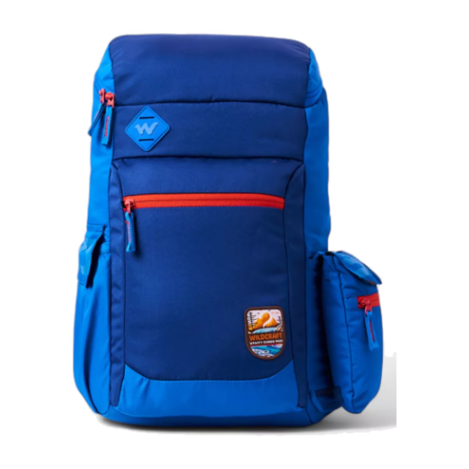 Wildcraft Solid Backpack with Adjustable Shoulder Straps - 21x32x50 cm - Blue