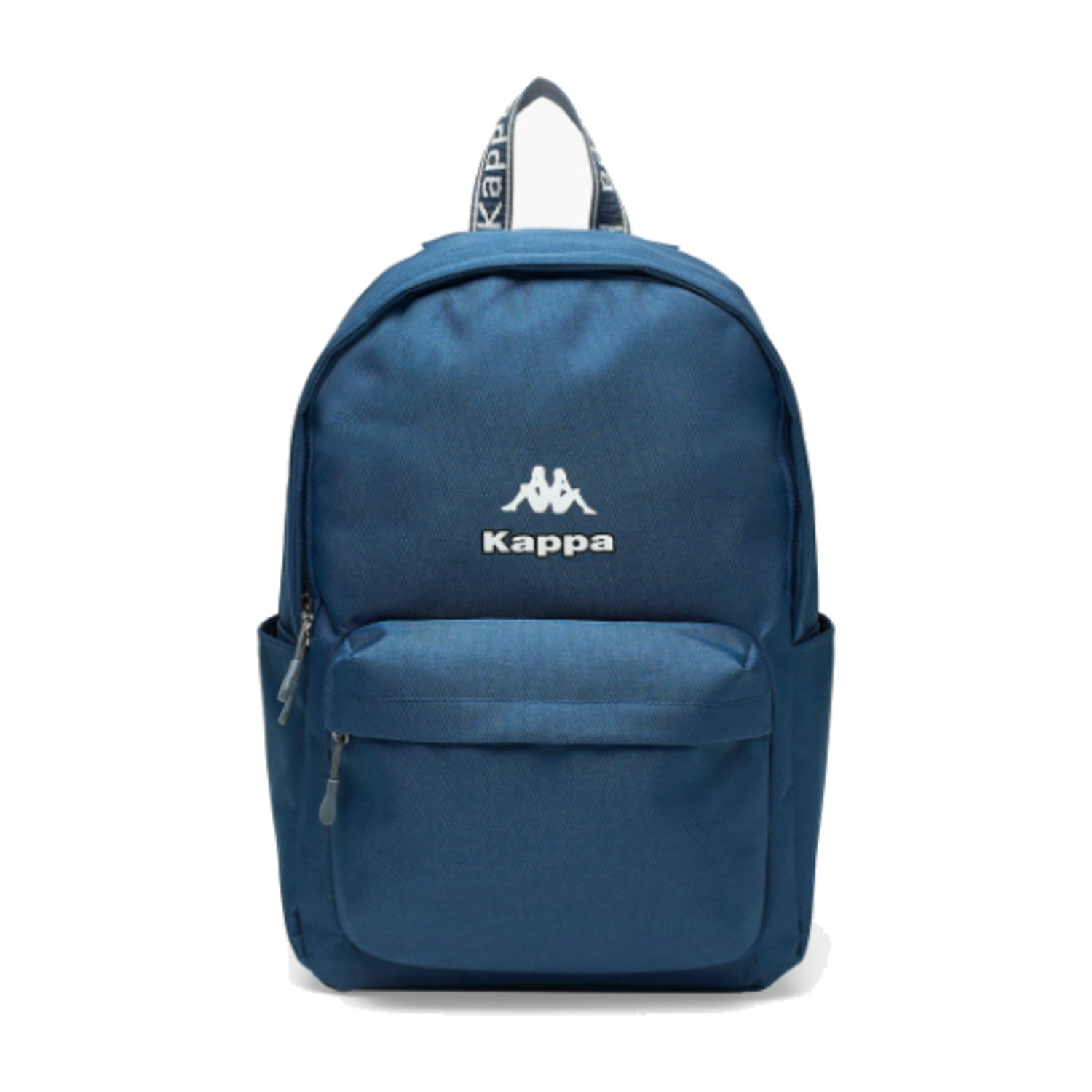 Kappa Logo Detail Backpack with Adjustable Shoulder Straps - Blue