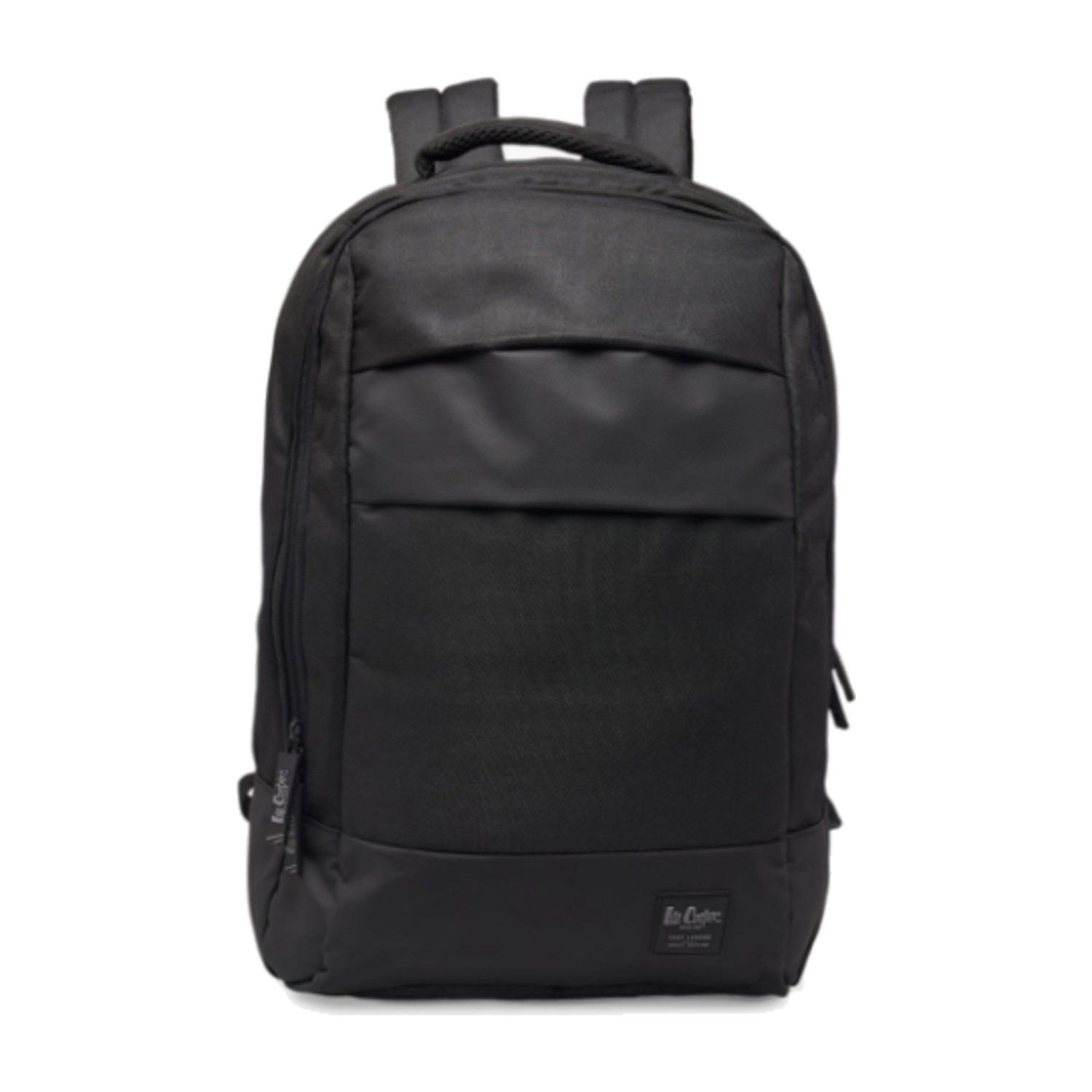 Lee Cooper Solid School Backpack with Adjustable Shoulder Straps and Zip Closure - 17x32x48 cms - Black
